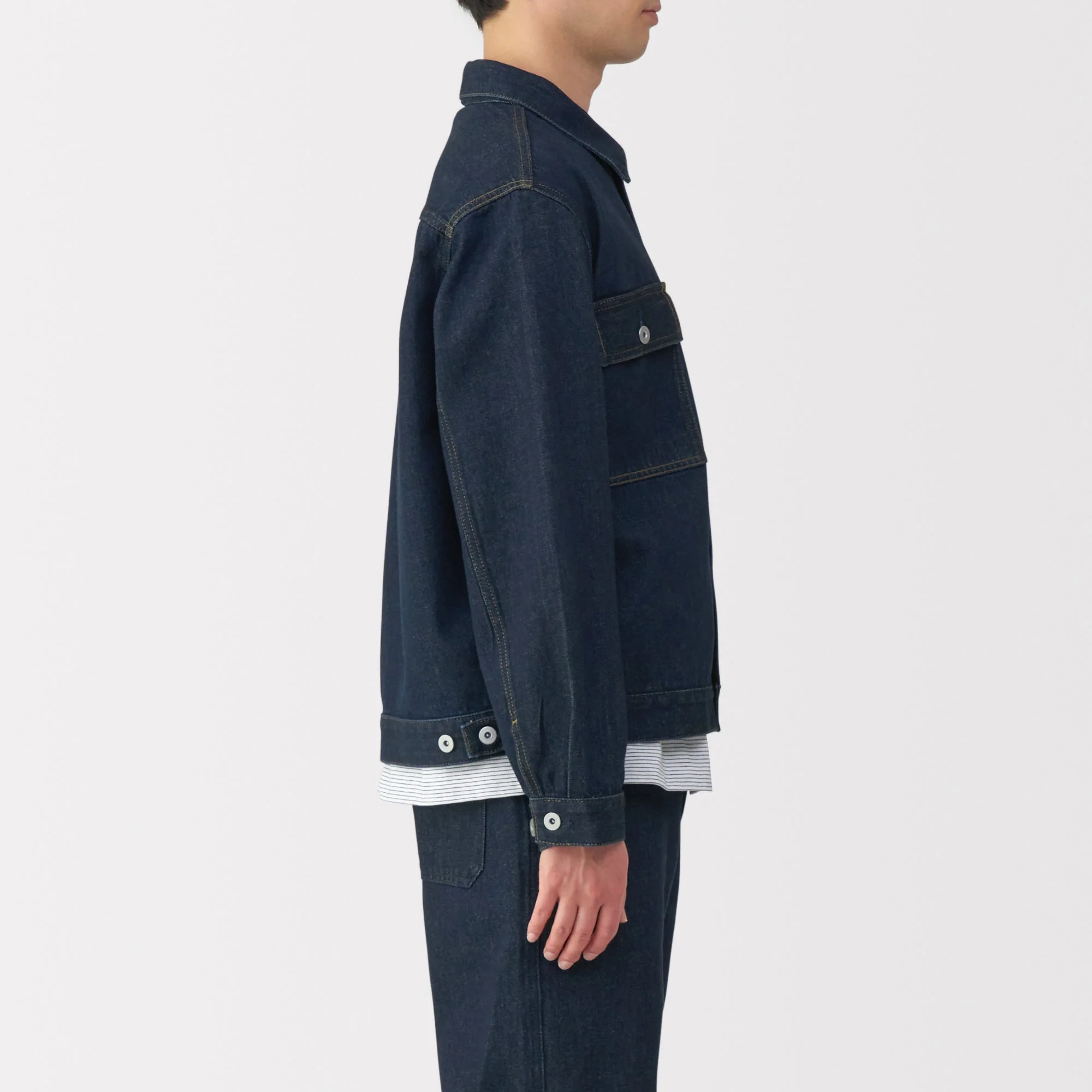 Men's Kapok Blend Denim Jacket - Image 5