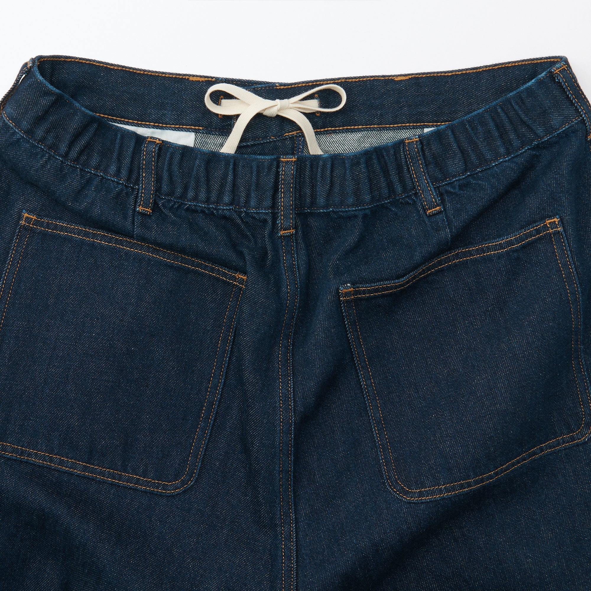Men's Kapok Blend Denim Wide Pants - Image 10