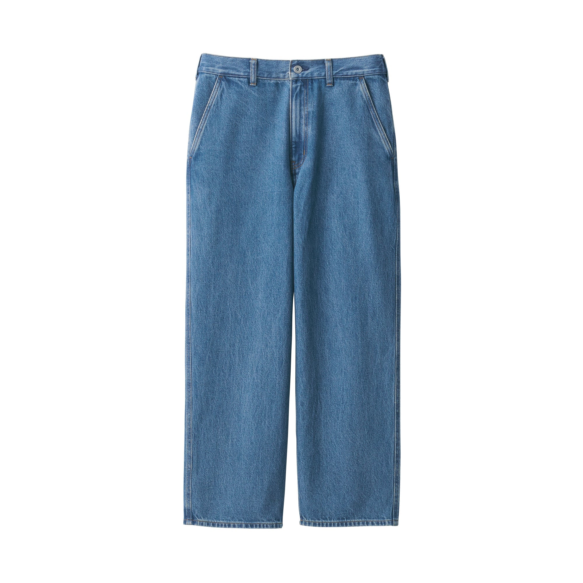 Men's Kapok Blend Denim Wide Pants - Image 12