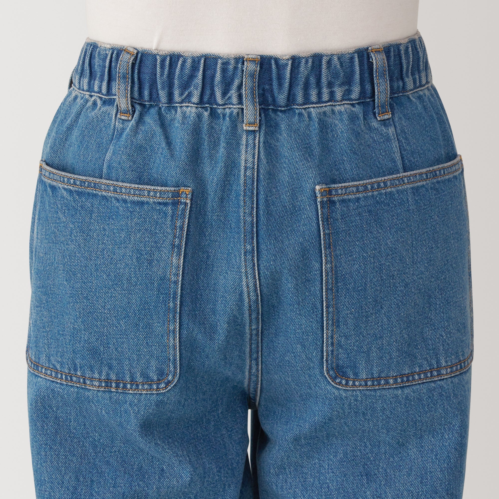 Men's Kapok Blend Denim Wide Pants - Image 18