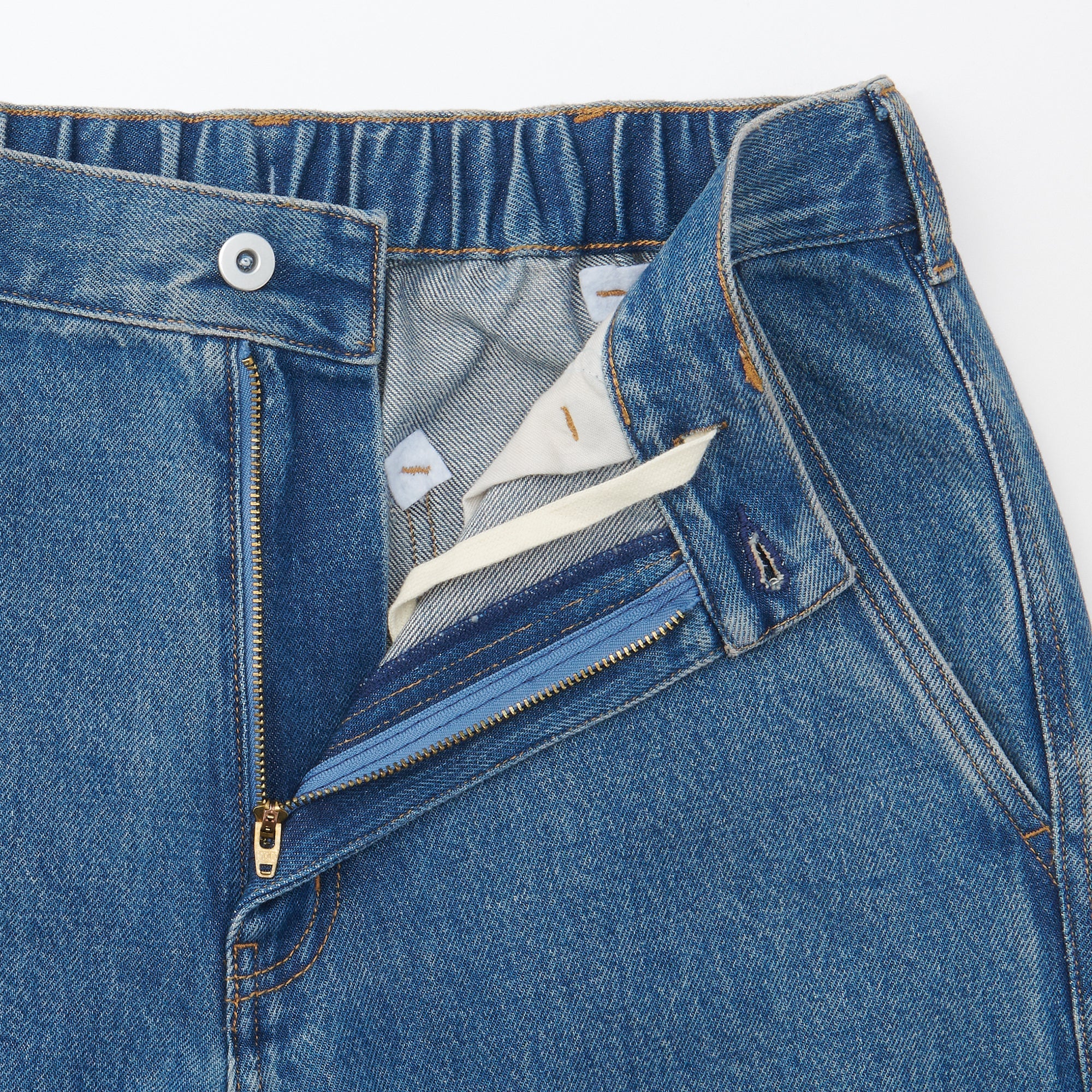 Men's Kapok Blend Denim Wide Pants - Image 19