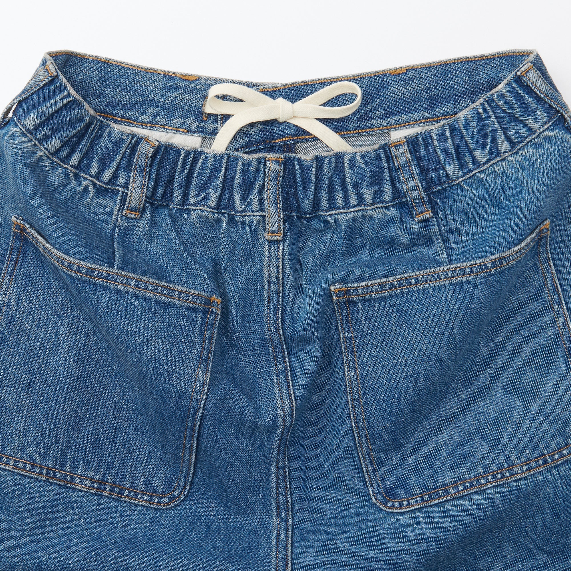 Men's Kapok Blend Denim Wide Pants - Image 20