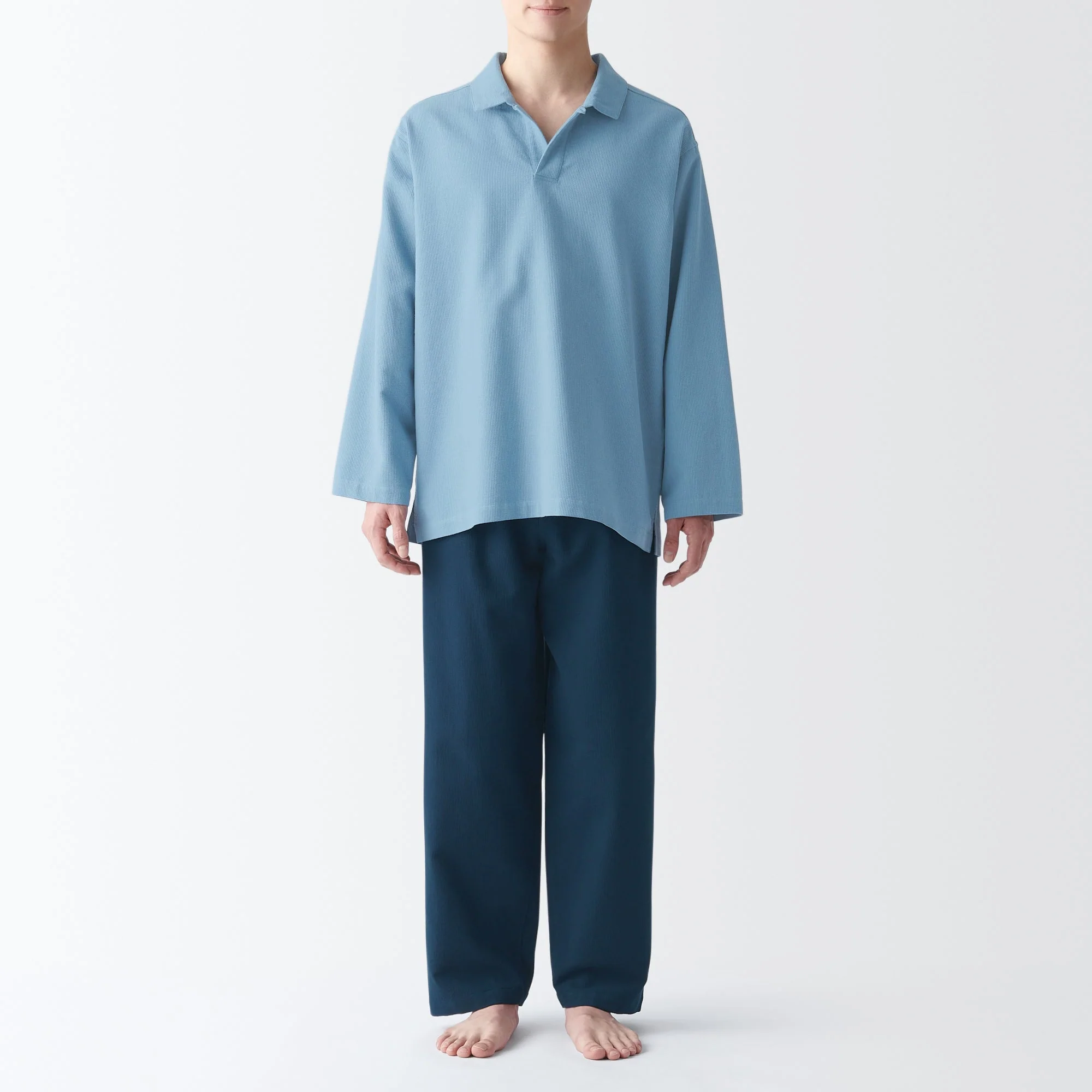 Men's Kapok Blend Skipper Pajamas - Image 14