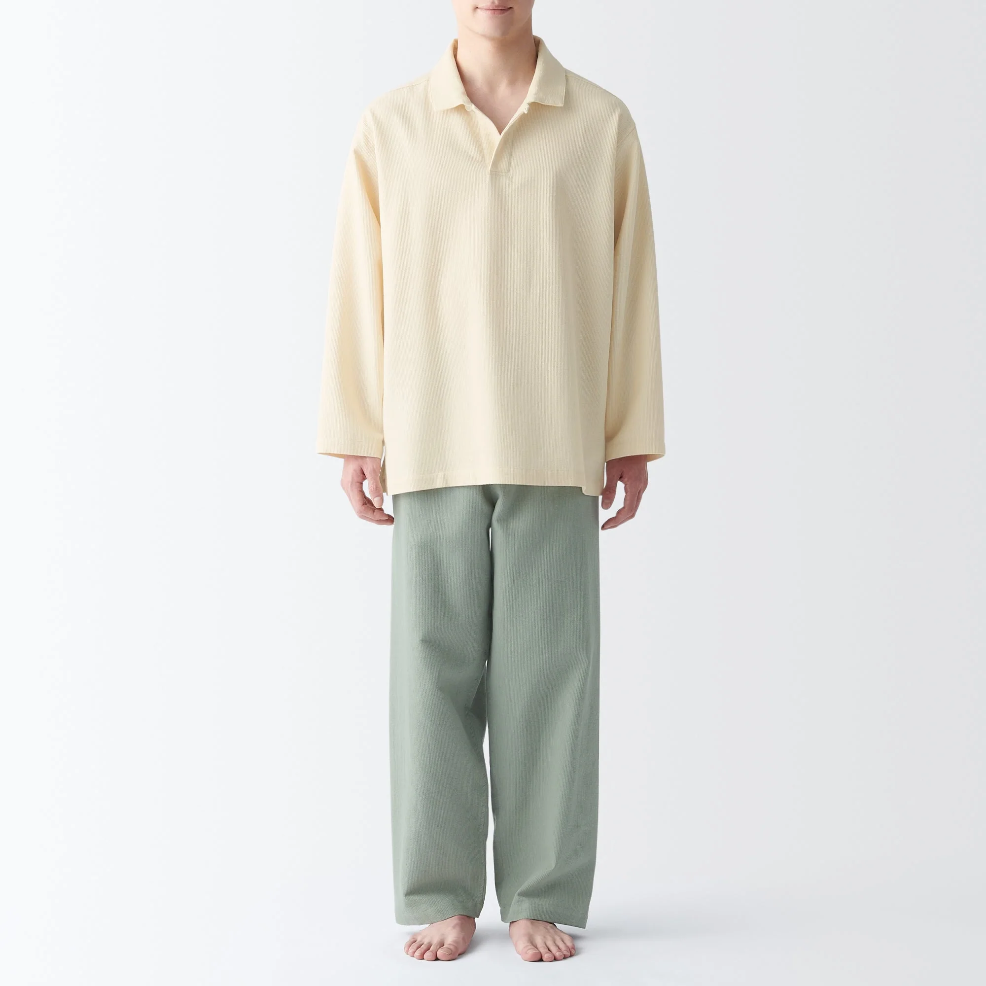 Men's Kapok Blend Skipper Pajamas - Image 4