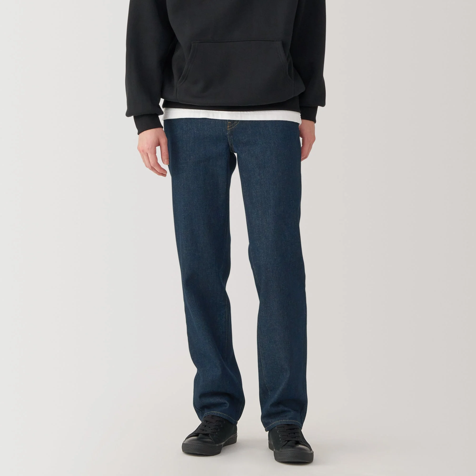 Men's Kapok Blend Straight Denim Trousers - Image 12