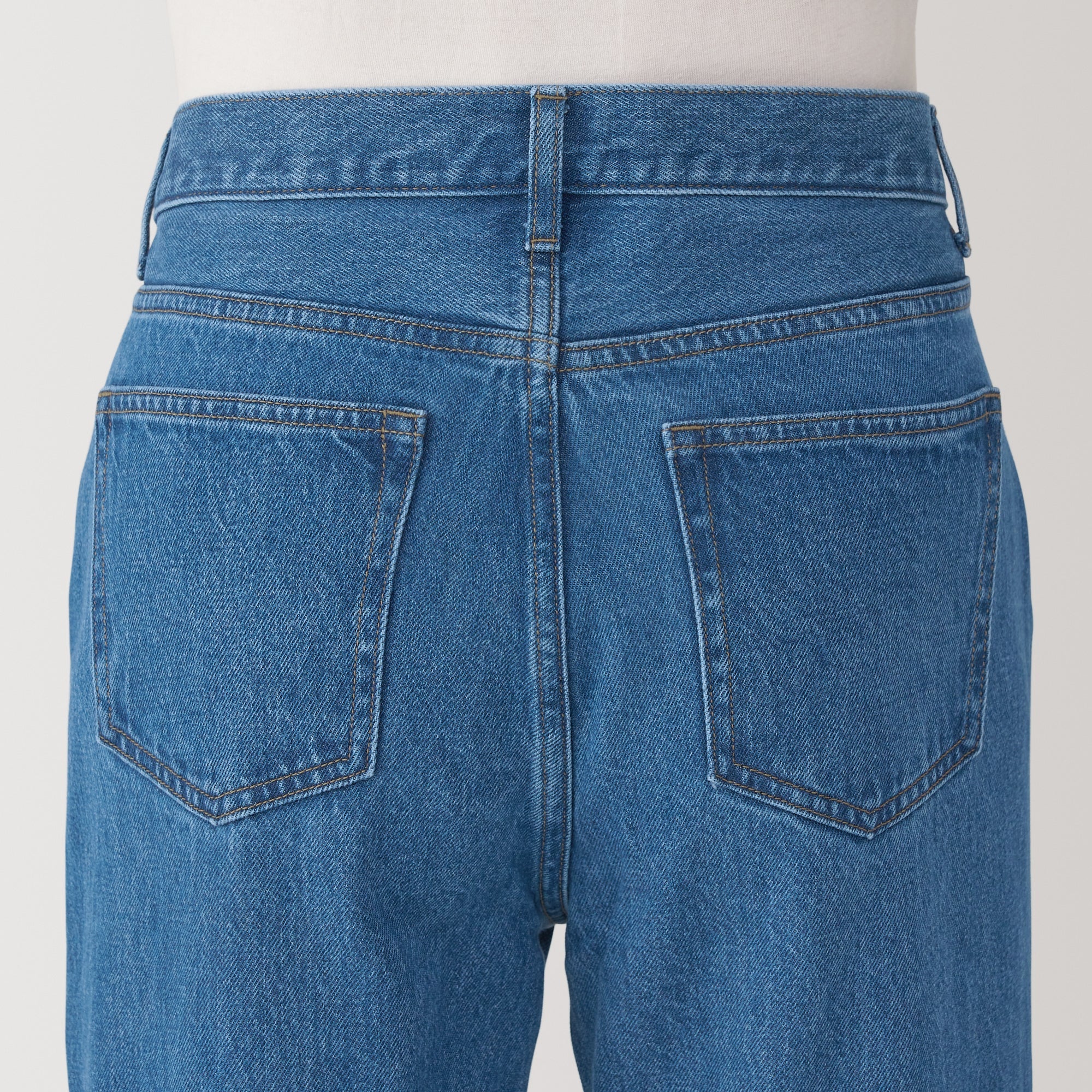 Men's Kapok Blend Straight Denim Trousers - Image 8