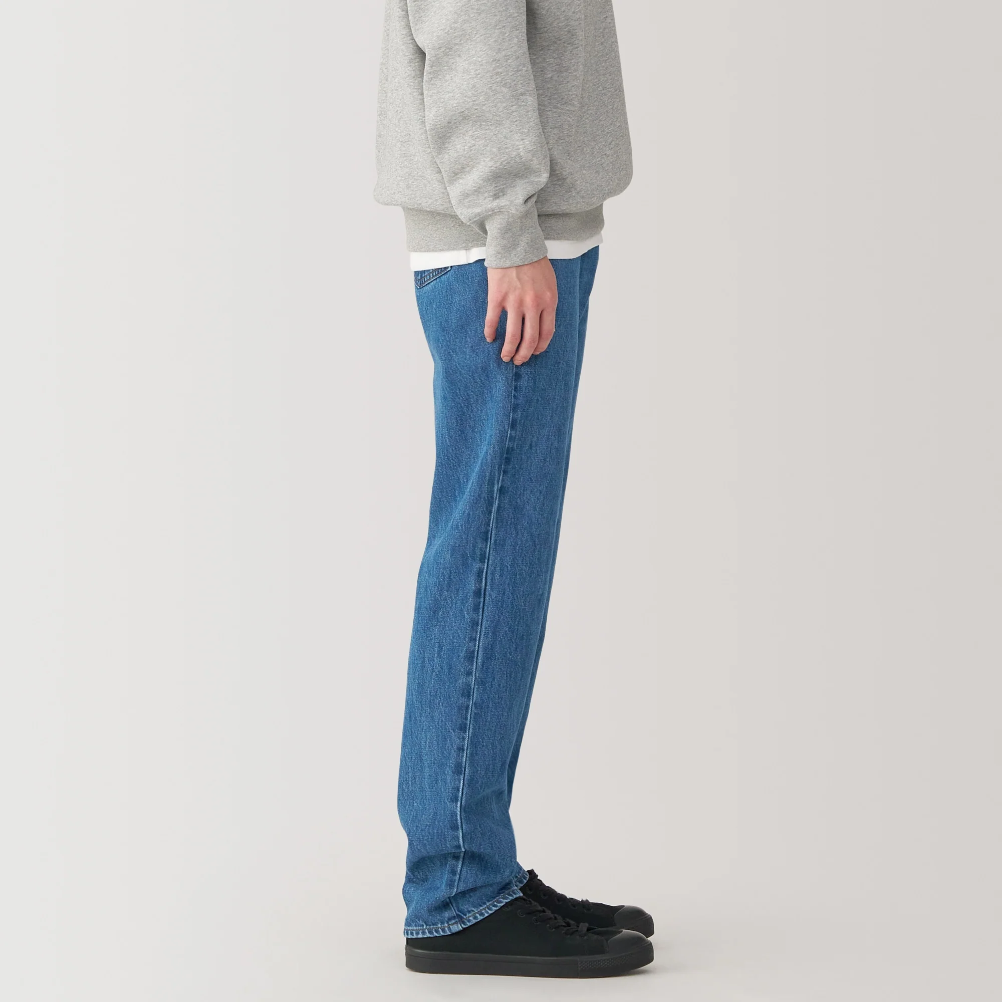 Men's Kapok Blend Straight Denim Trousers - Image 14