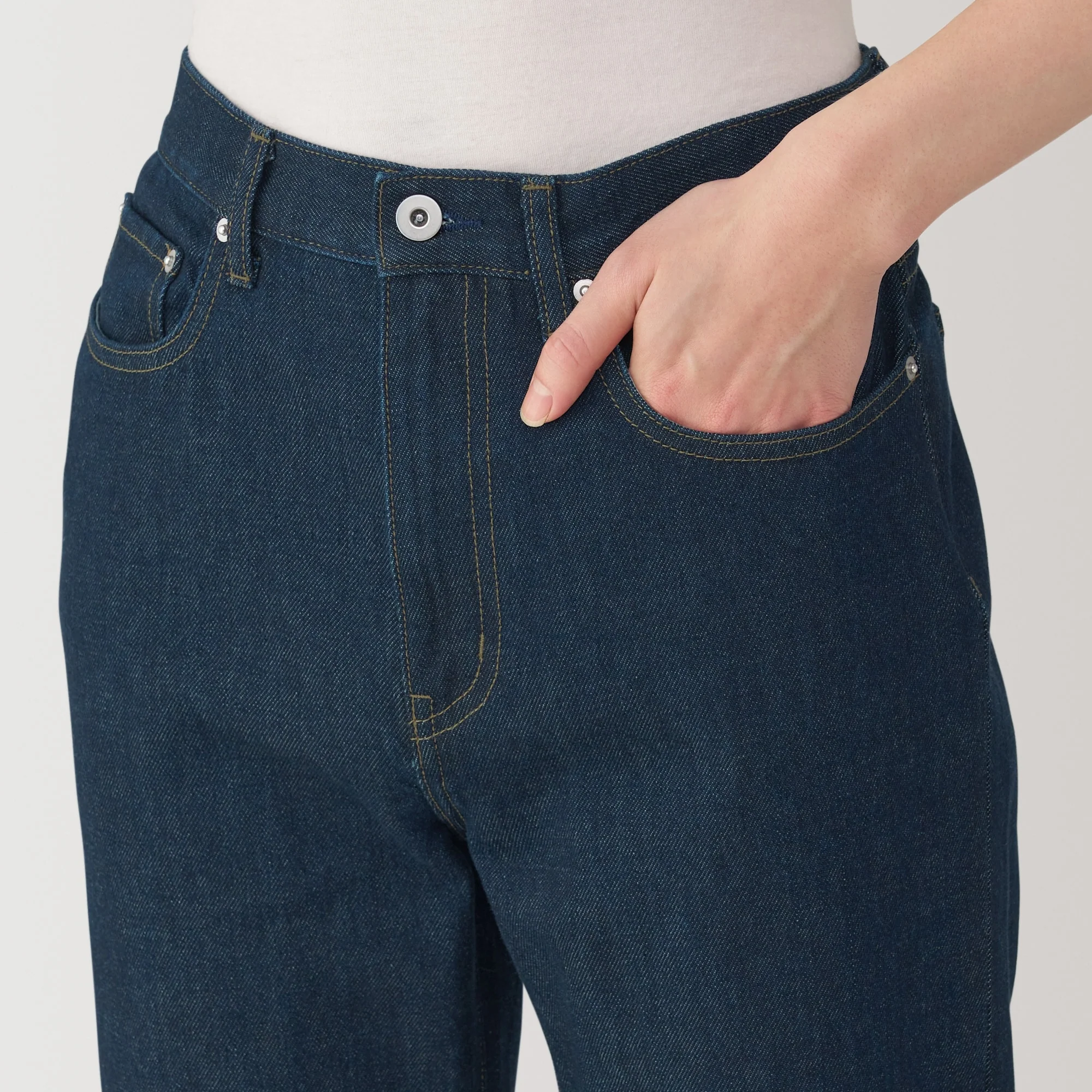 Men's Kapok Blend Straight Denim Trousers - Image 7