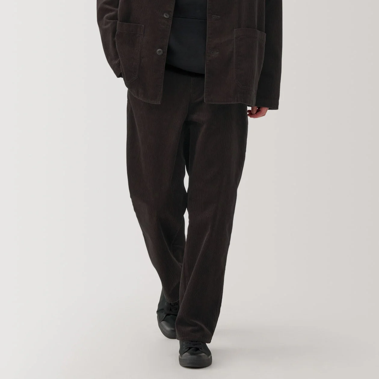Men's Kapok Blend Wide Leg Corduroy Pants - Image 13