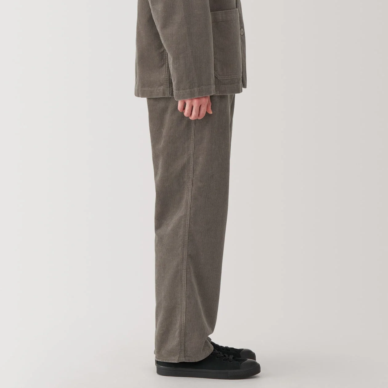 Men's Kapok Blend Wide Leg Corduroy Pants - Image 5