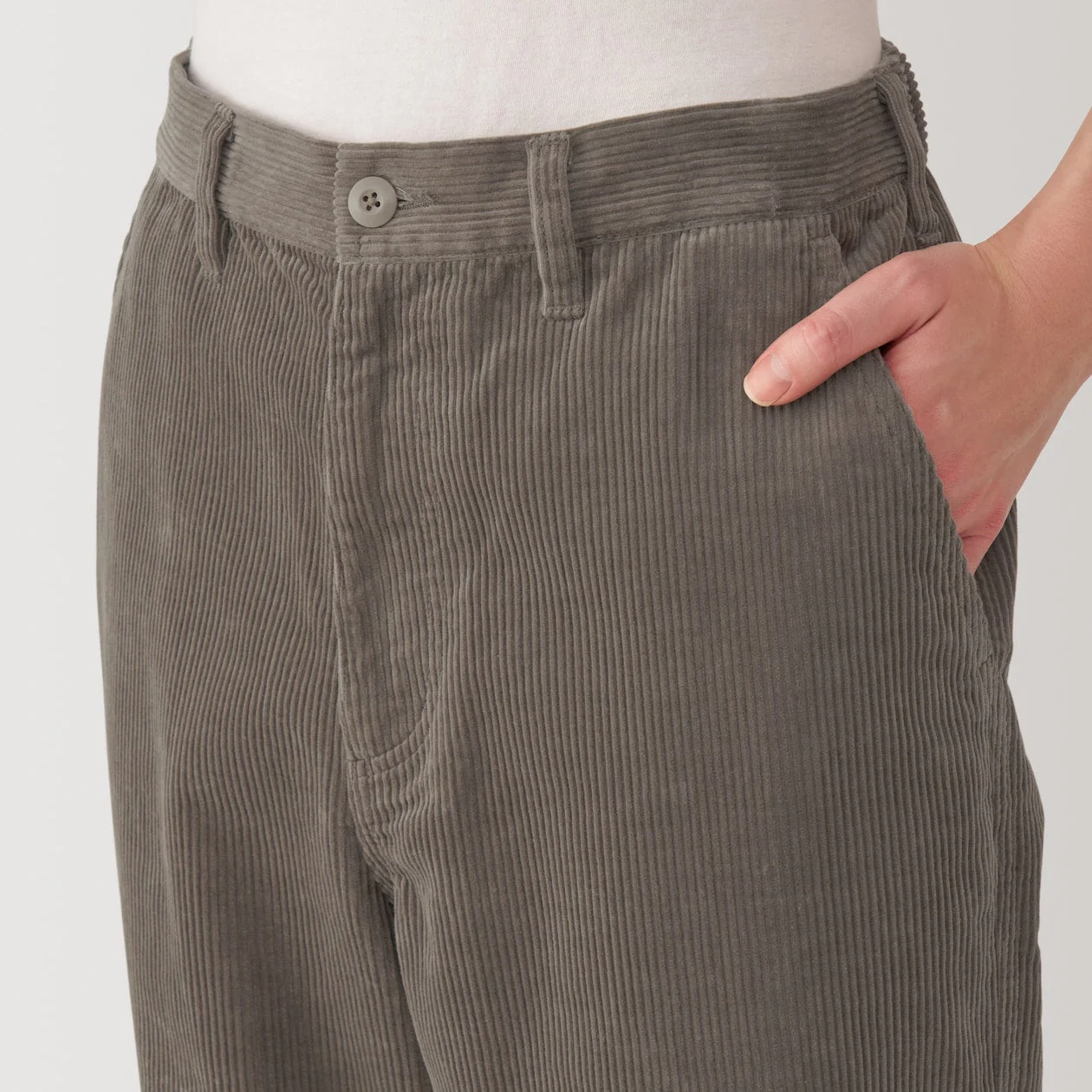 Men's Kapok Blend Wide Leg Corduroy Pants - Image 7