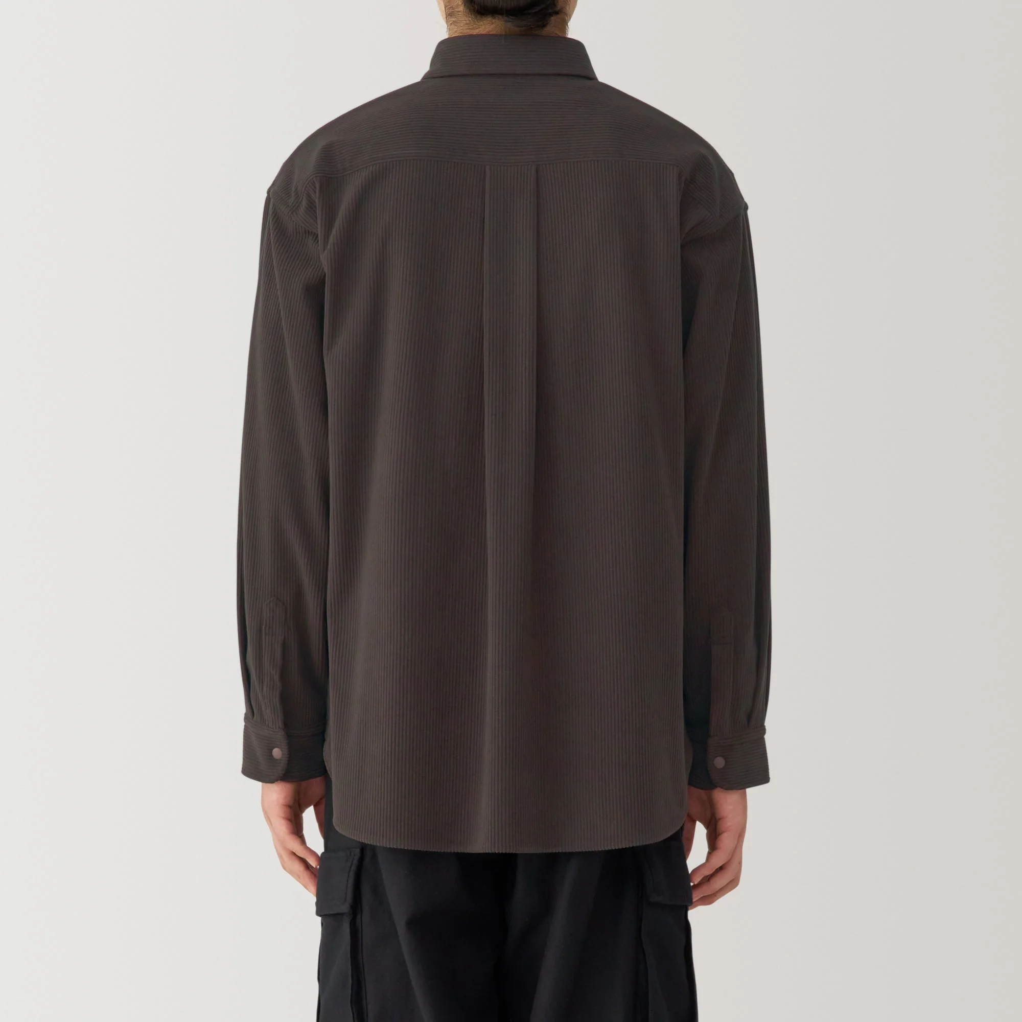 Men's Knit Corduroy Shirt Jacket - Image 15