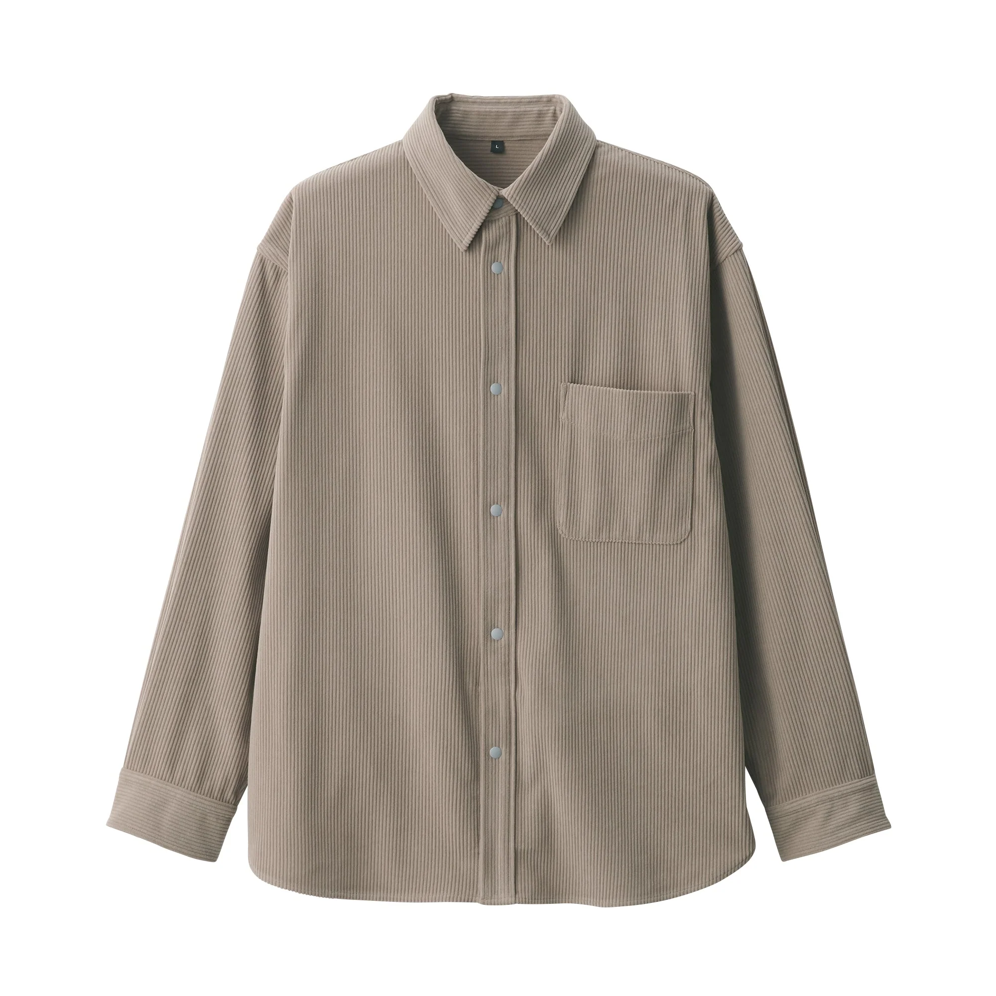 Men's Knit Corduroy Shirt Jacket - Image 2