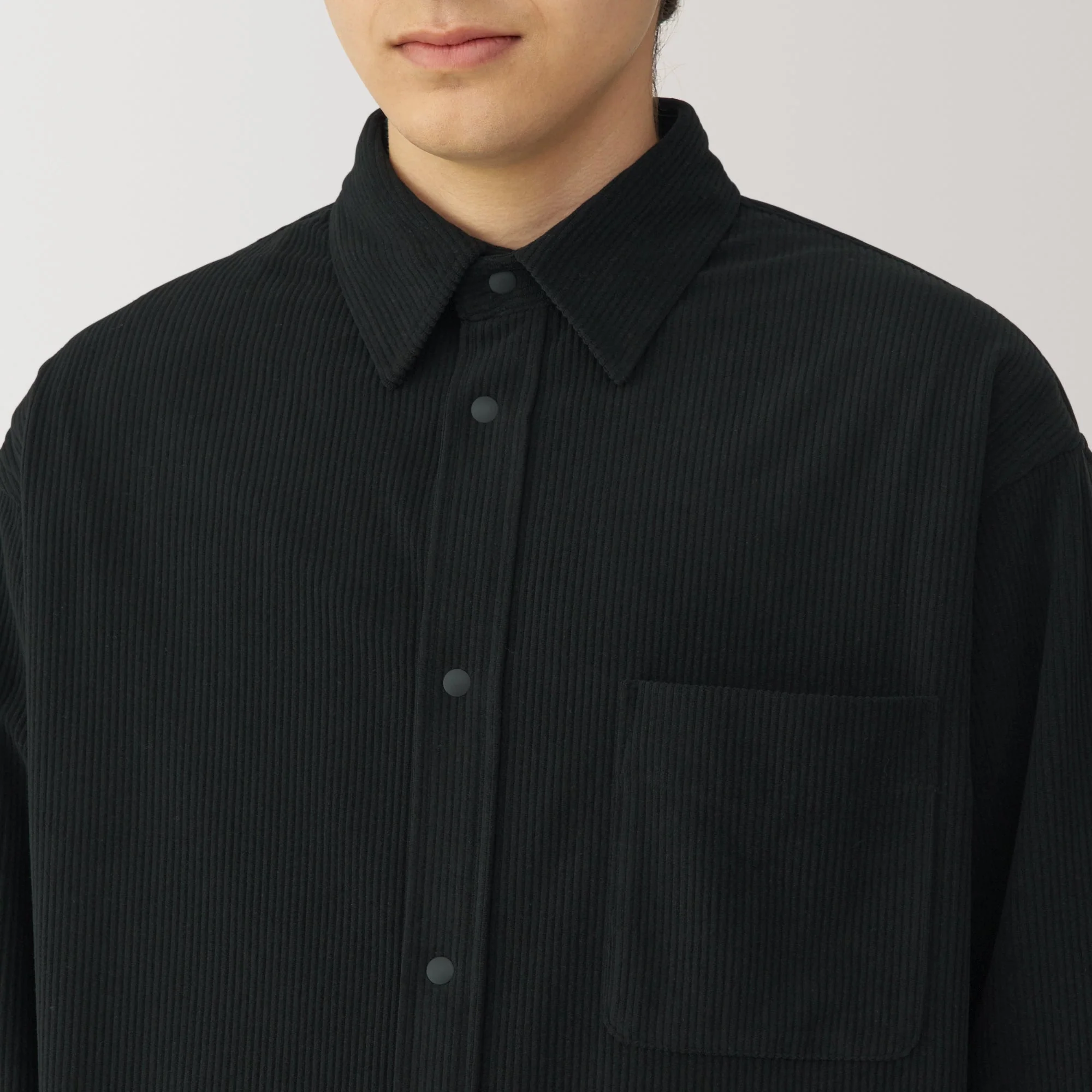 Men's Knit Corduroy Shirt Jacket - Image 25