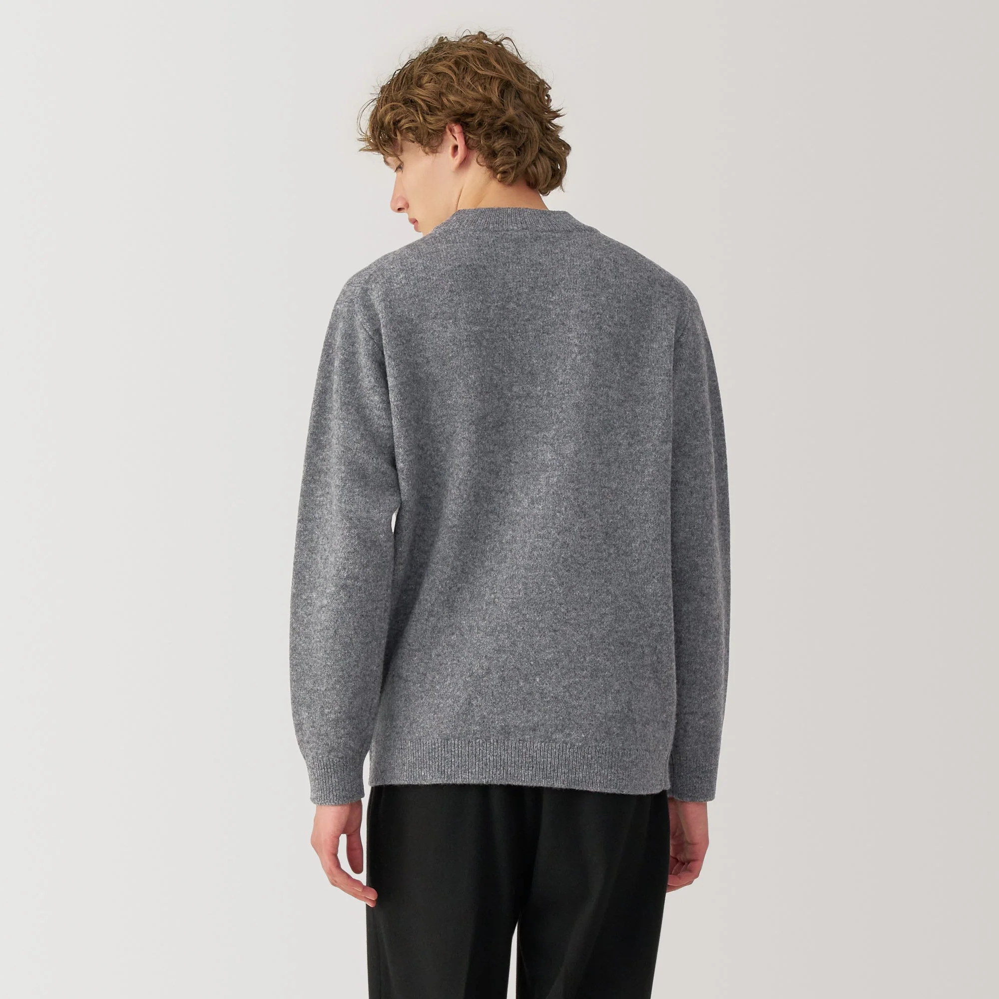 Labo Men's Milled Wool Mock Neck Sweater - Image 12