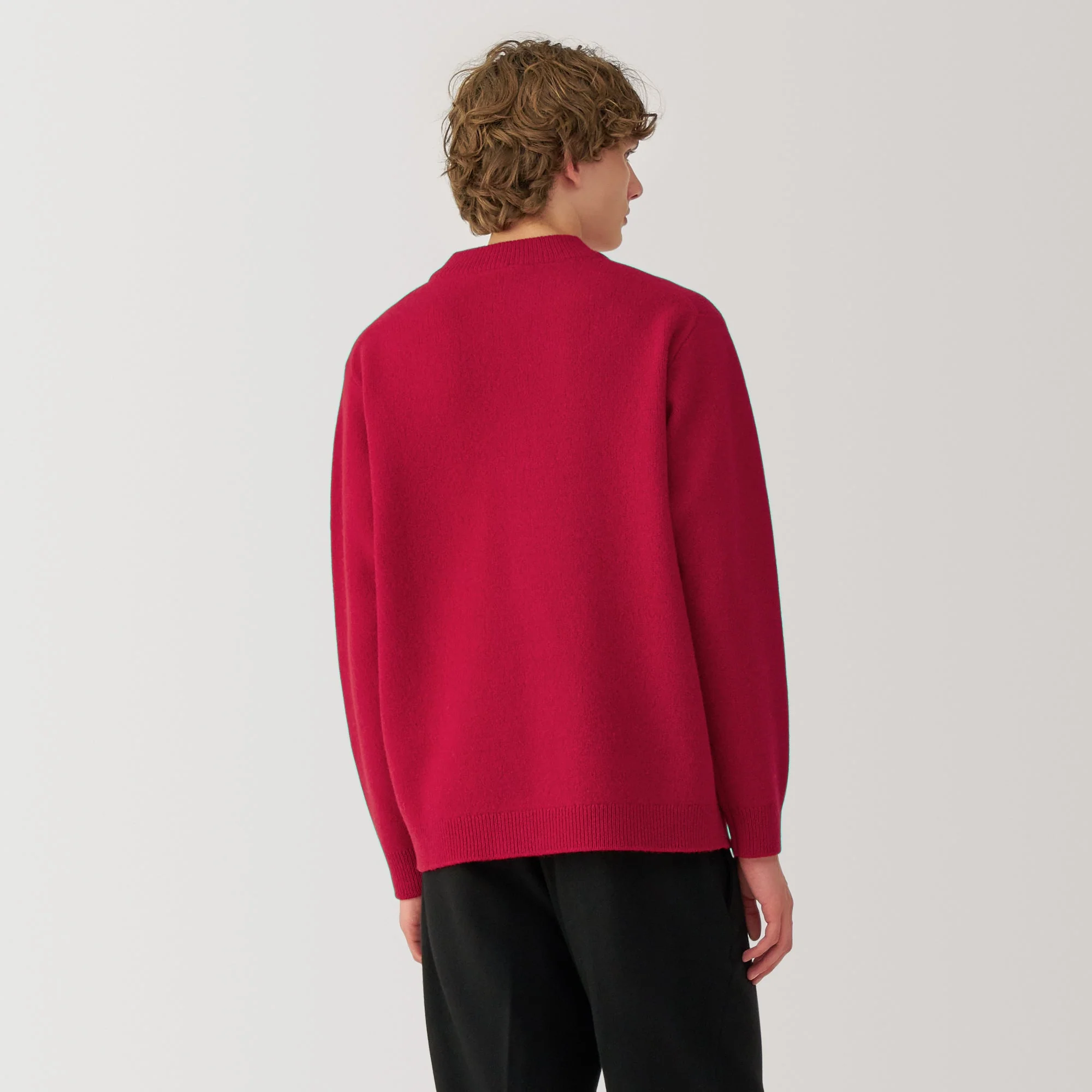 Labo Men's Milled Wool Mock Neck Sweater - Image 27