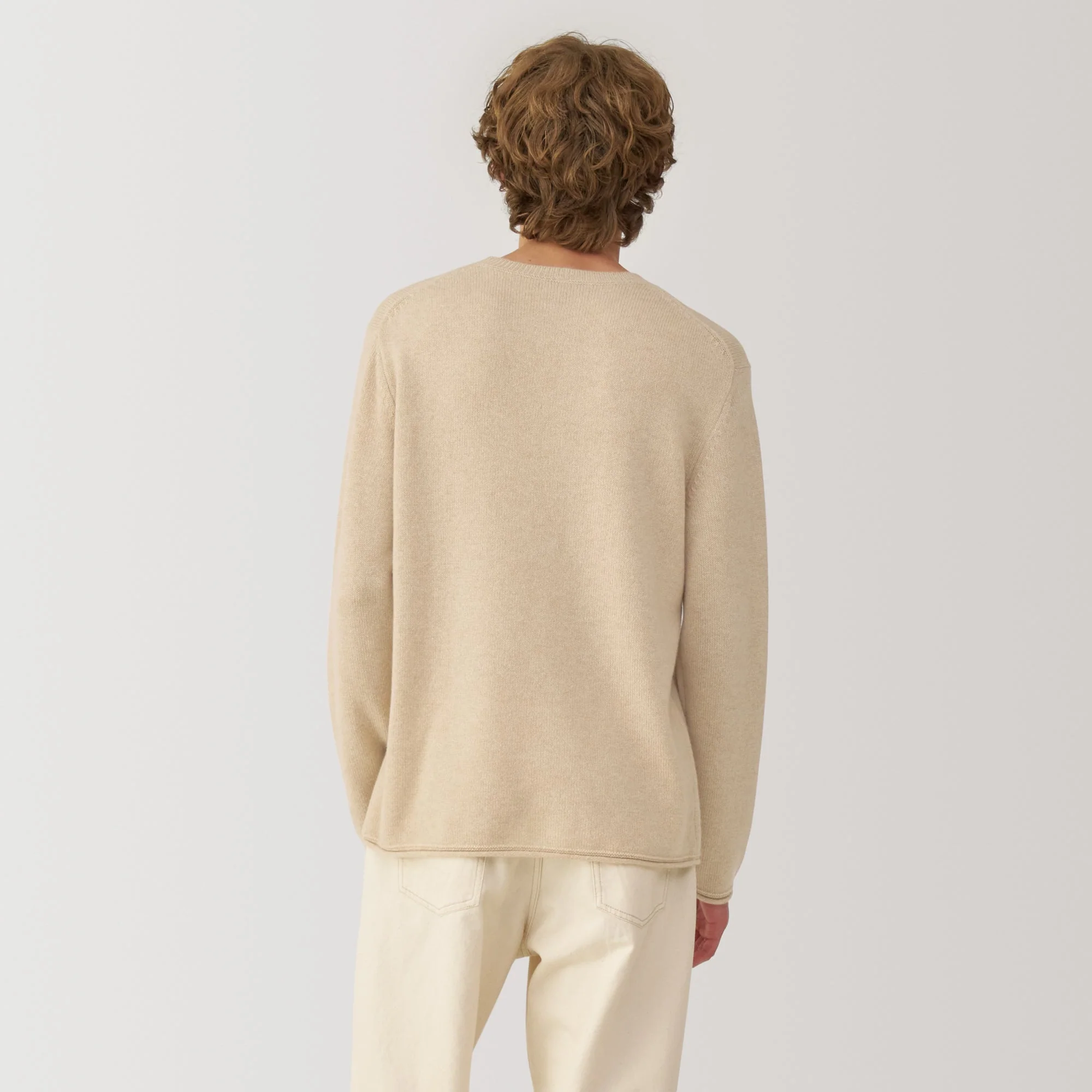 Labo Men's Natural Cashmere Crew Neck Sweater - Image 5