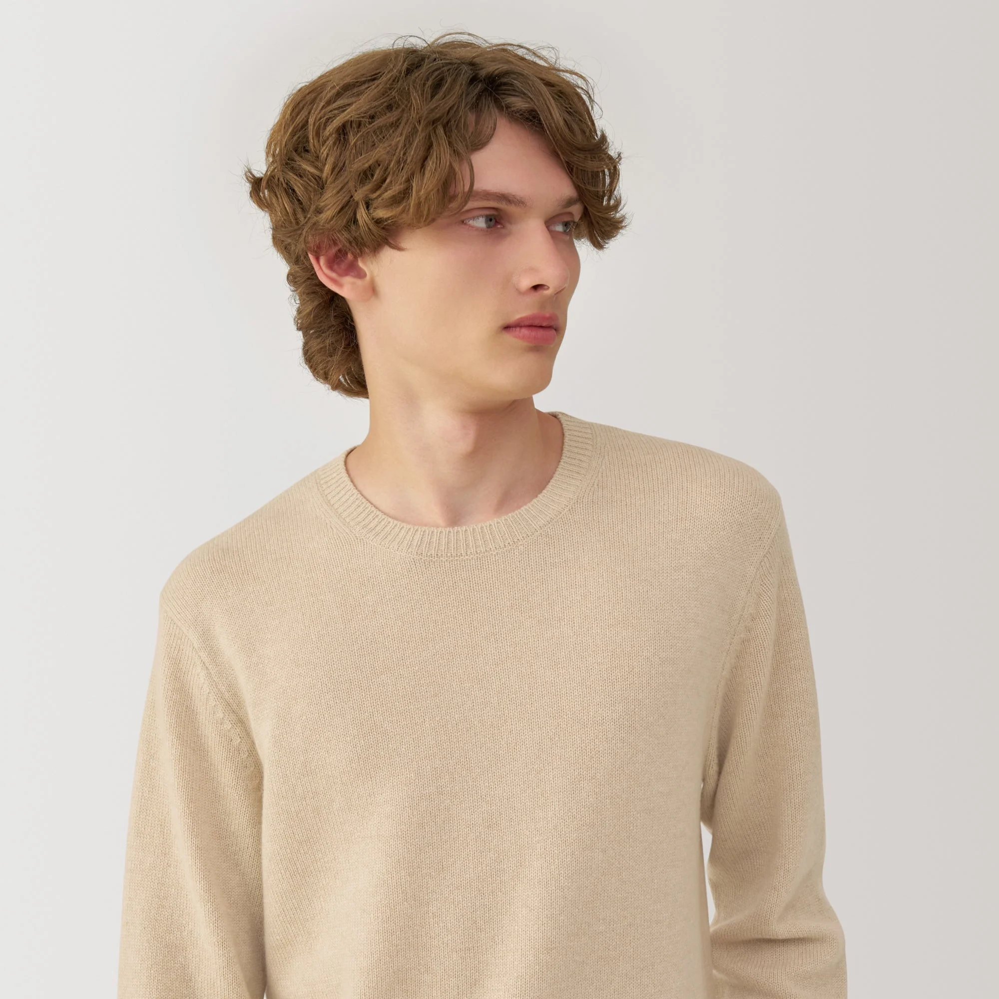Labo Men's Natural Cashmere Crew Neck Sweater - Image 6