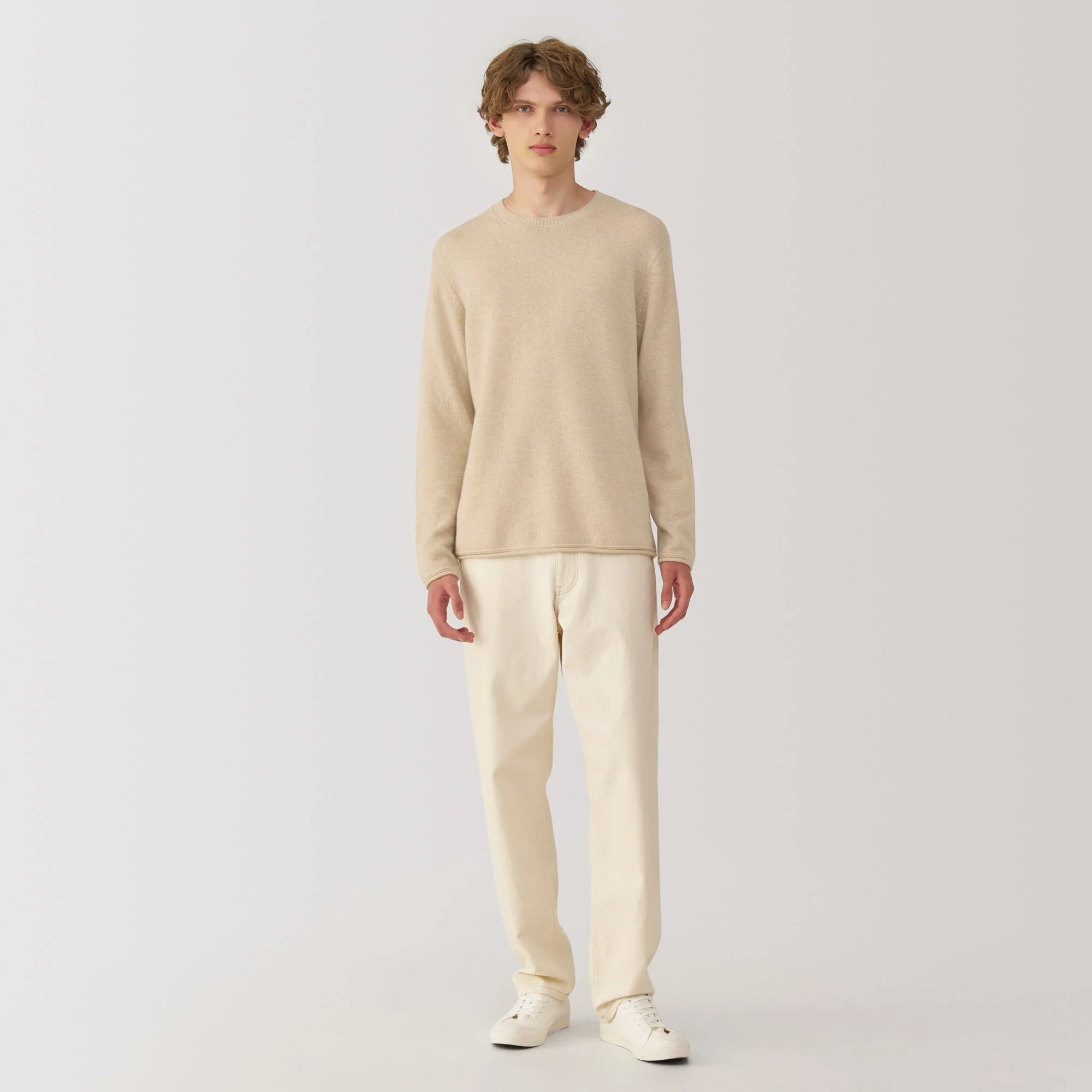 Labo Men's Natural Cashmere Crew Neck Sweater - Image 7