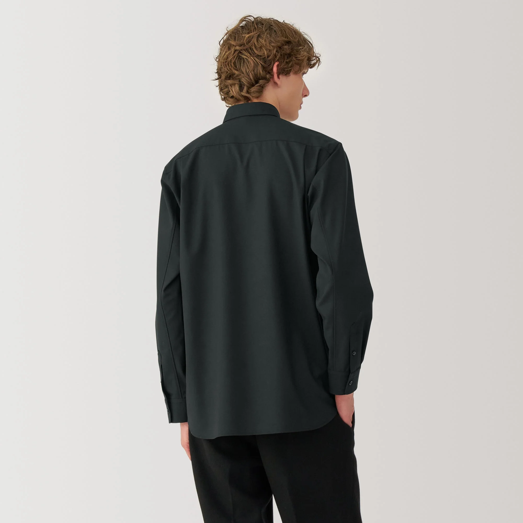 Labo Men's Wool Blend Regular Collar Shirt - Image 14