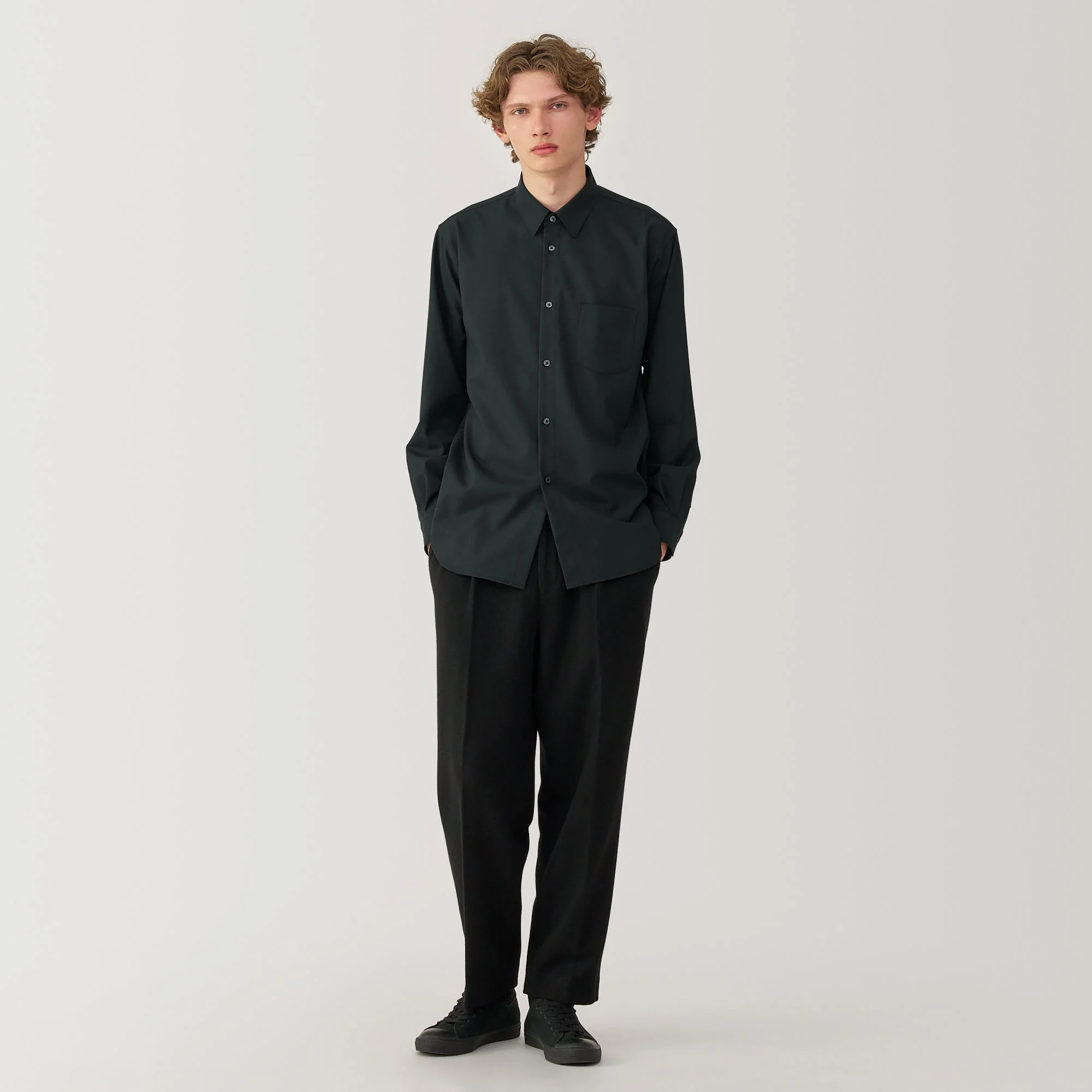 Labo Men's Wool Blend Regular Collar Shirt - Image 18