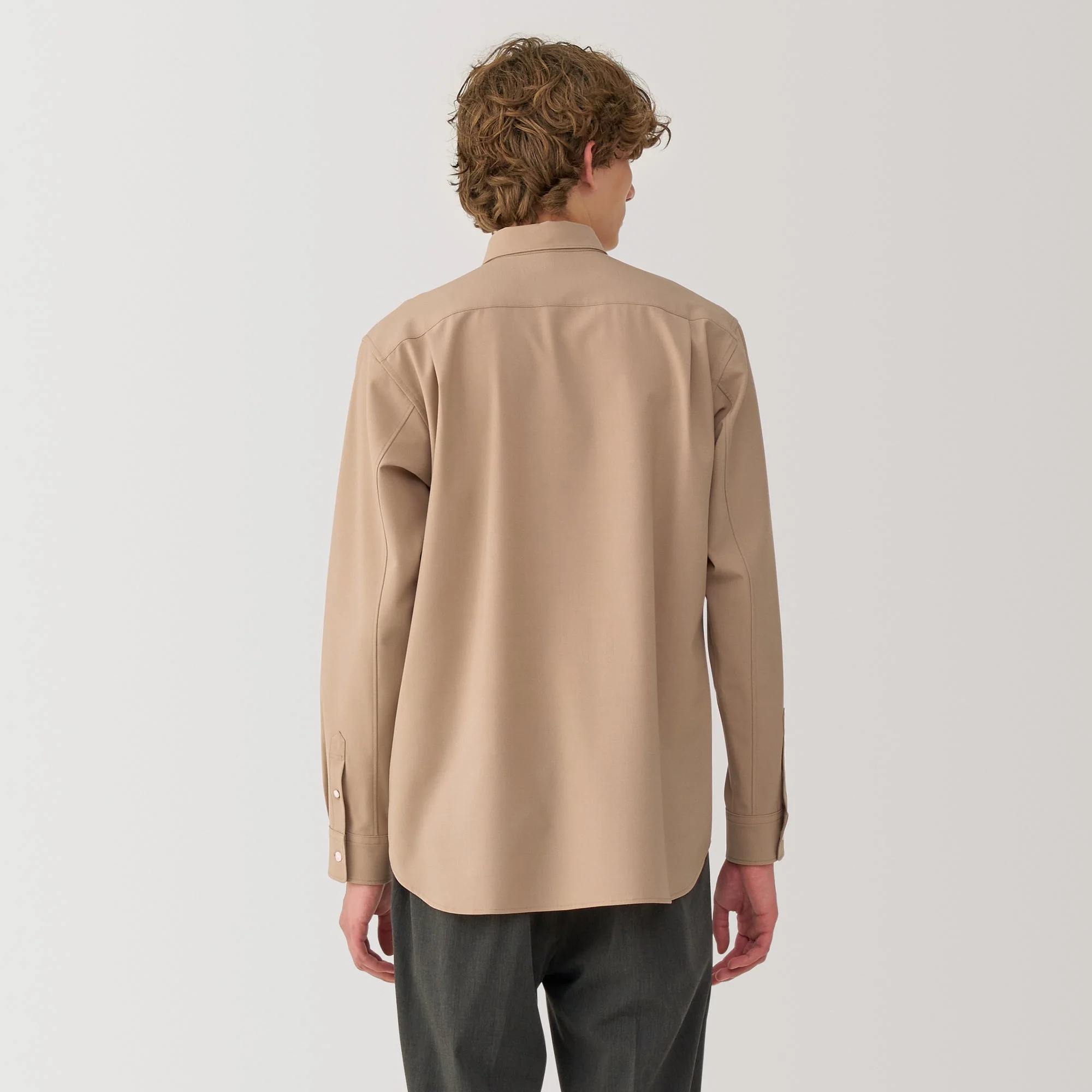 Labo Men's Wool Blend Regular Collar Shirt - Image 23
