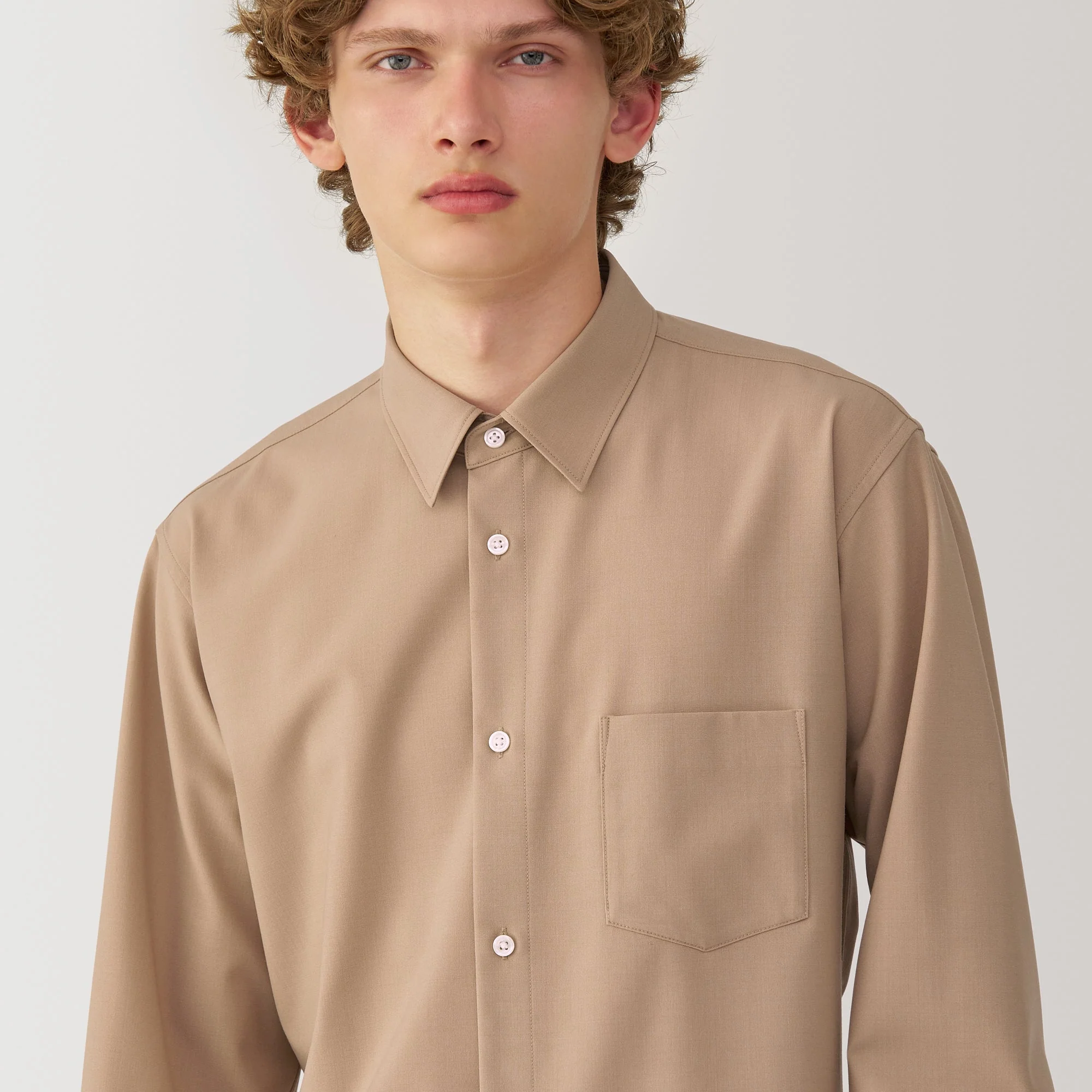 Labo Men's Wool Blend Regular Collar Shirt - Image 24