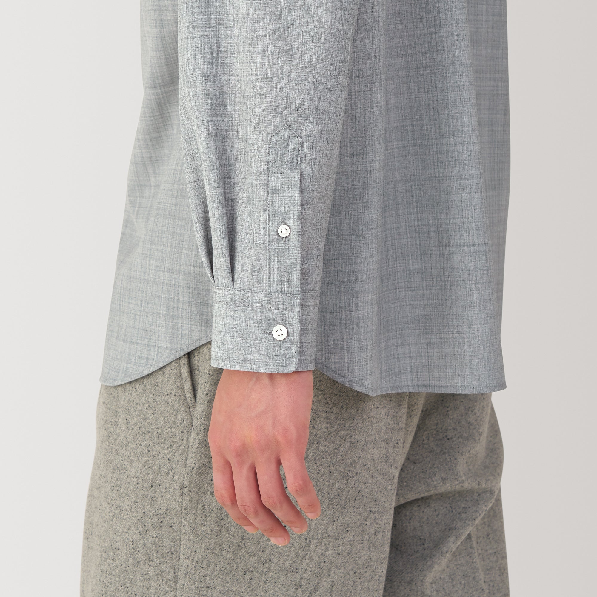Labo Men's Wool Blend Regular Collar Shirt - Image 7
