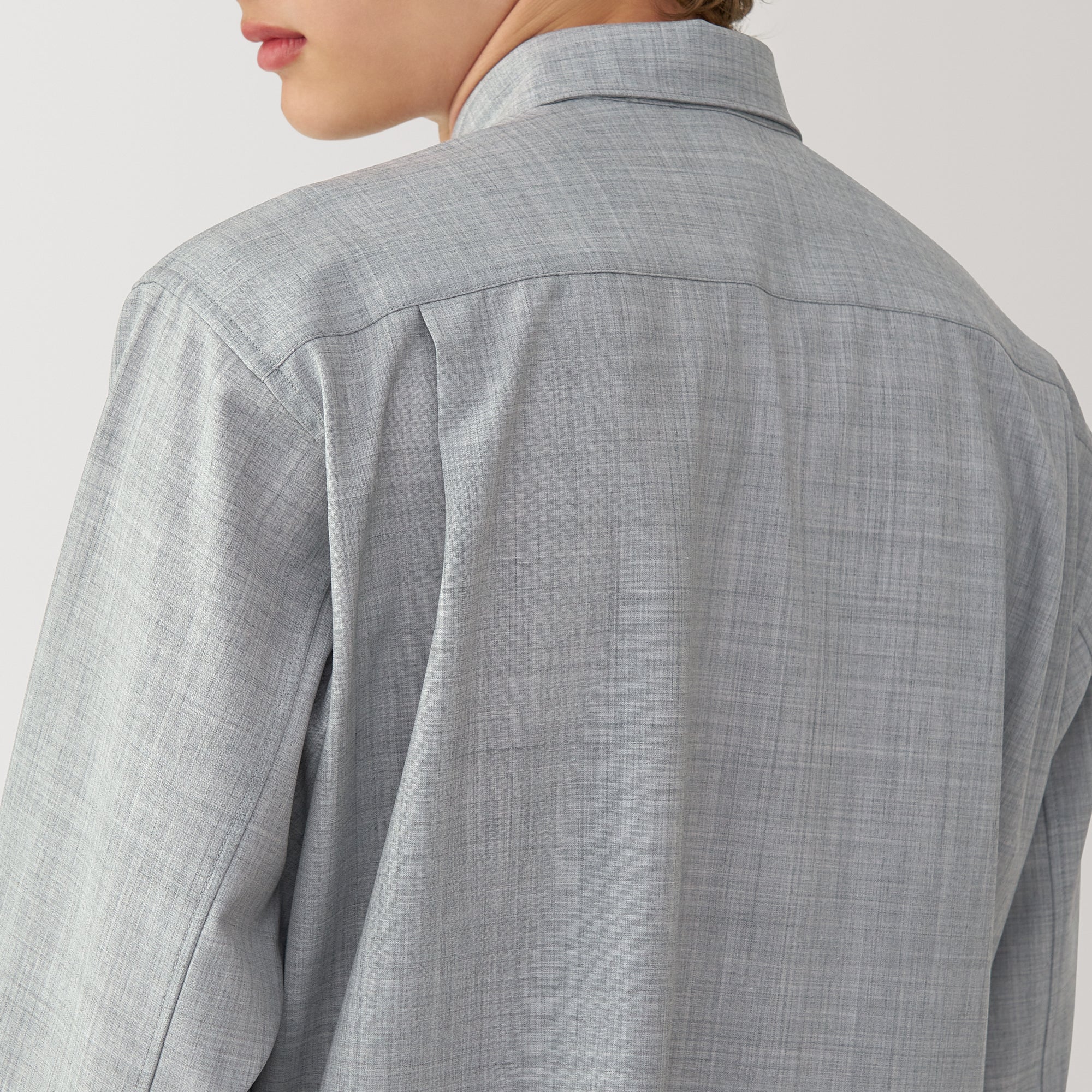 Labo Men's Wool Blend Regular Collar Shirt - Image 8