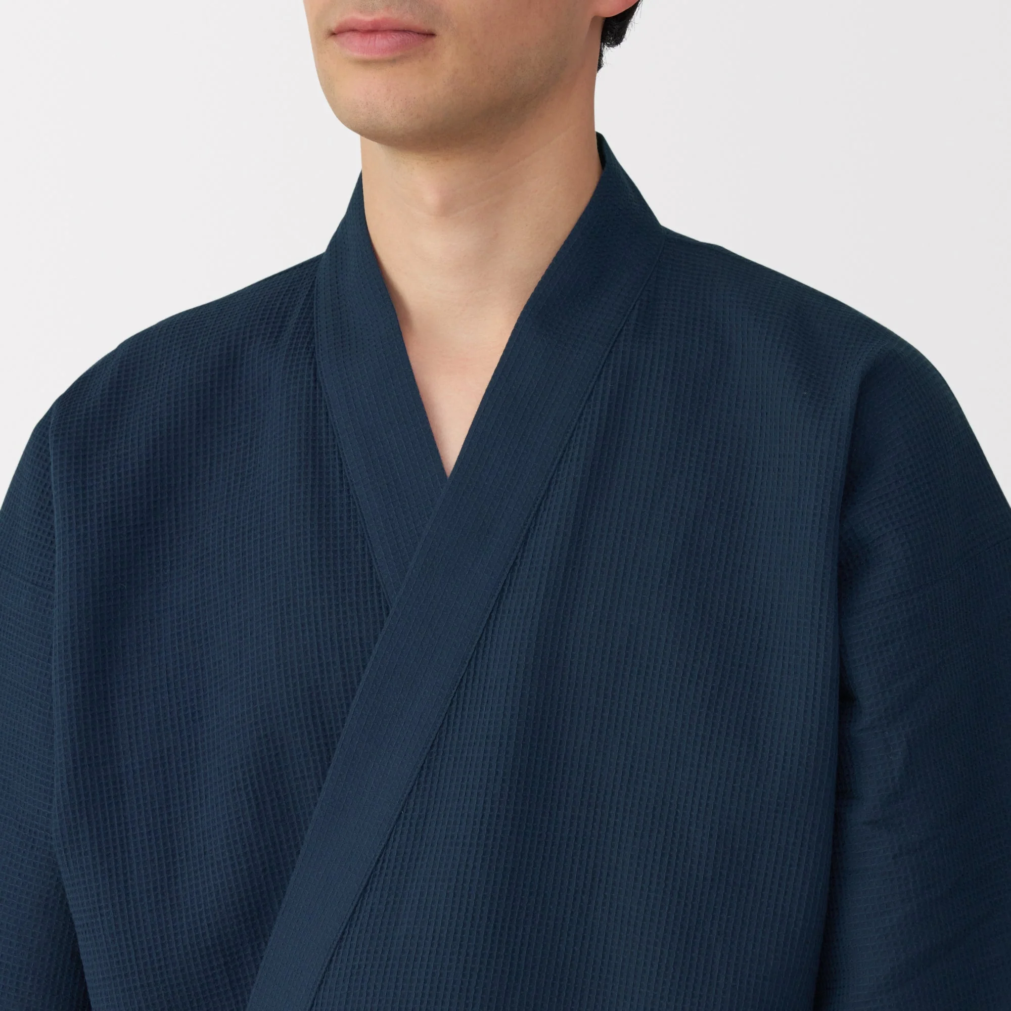 Men's Lyocell Blend Waffle Weave Jinbei Loungewear Set - Image 29