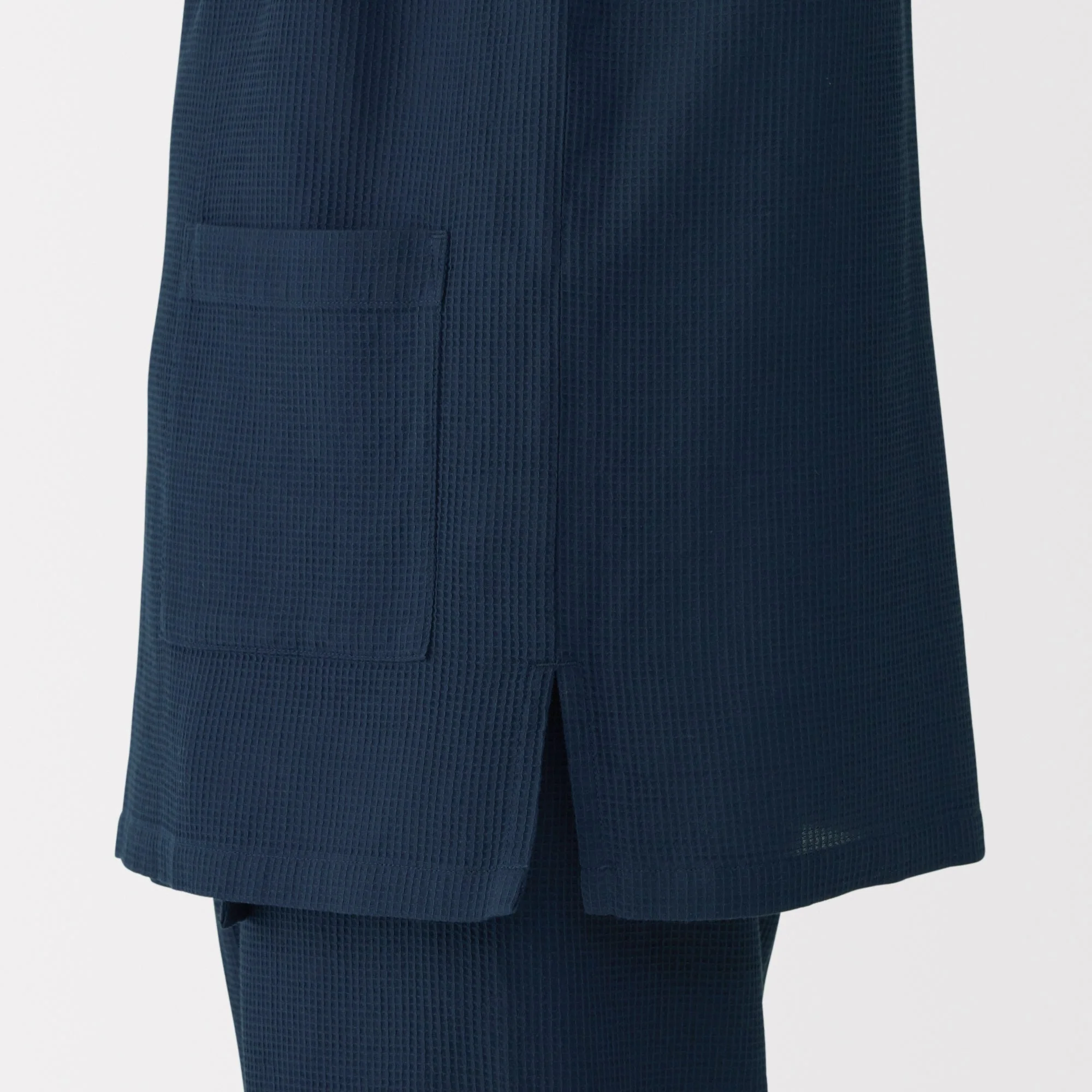 Men's Lyocell Blend Waffle Weave Jinbei Loungewear Set - Image 30