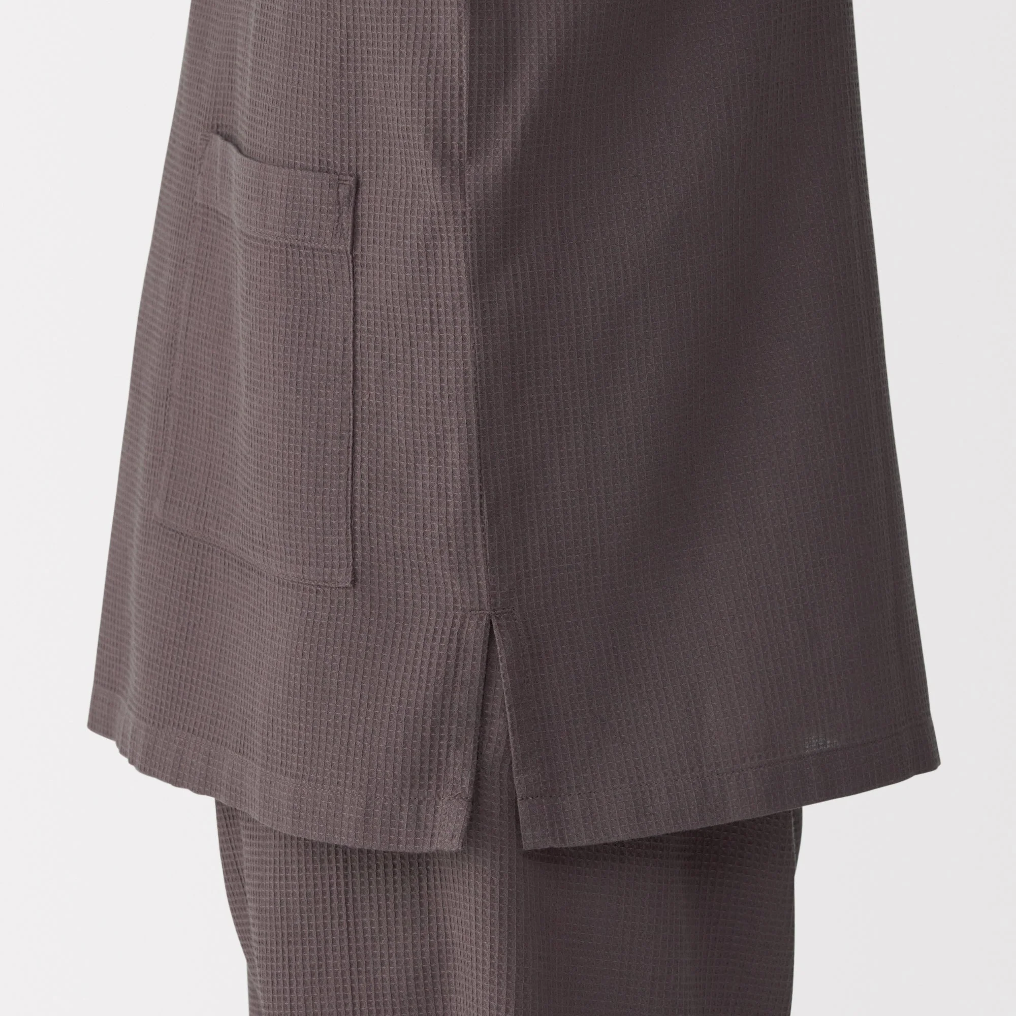 Men's Lyocell Blend Waffle Weave Jinbei Loungewear Set - Image 8