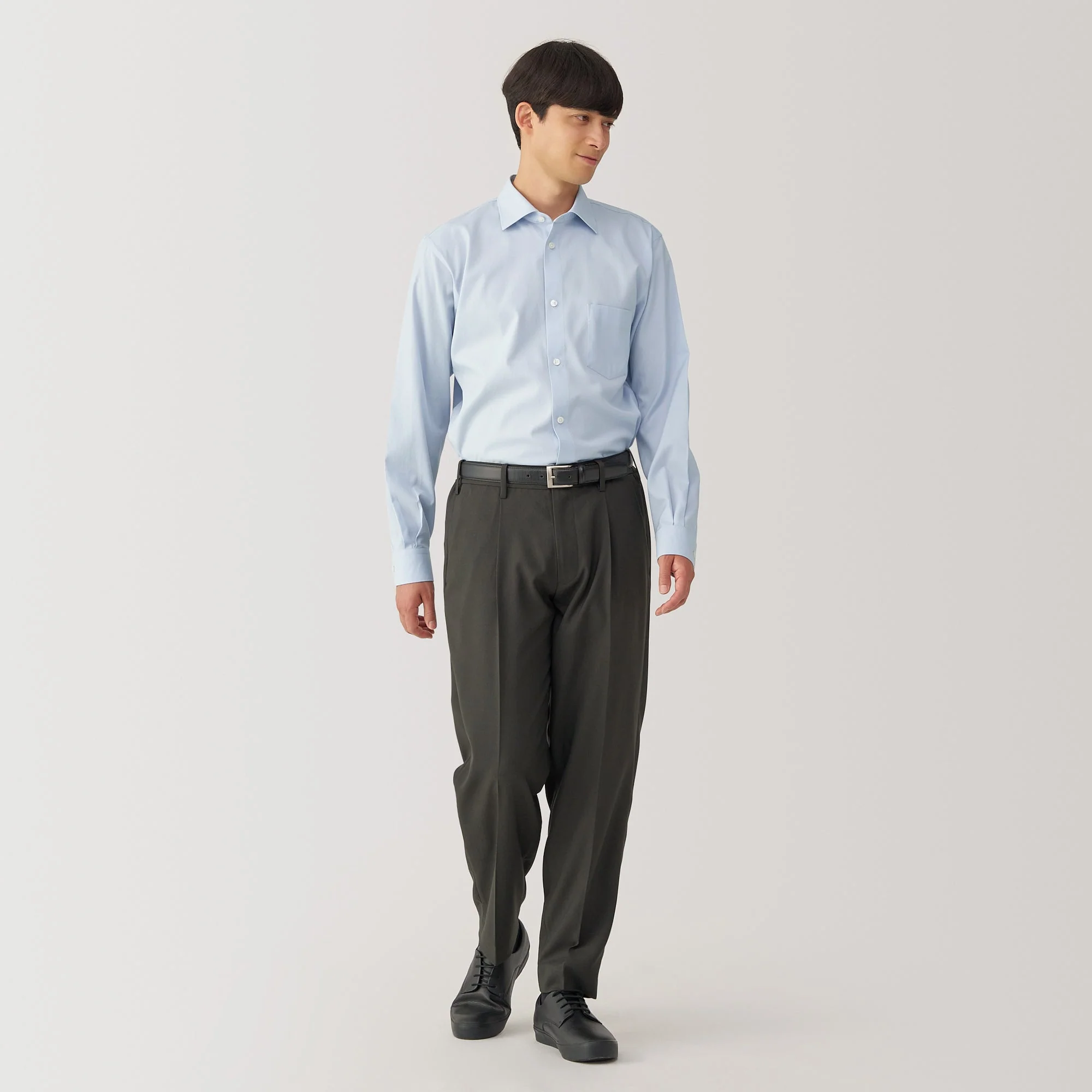 Men's Non-Iron Semi Wide Collar Shirt - Image 12