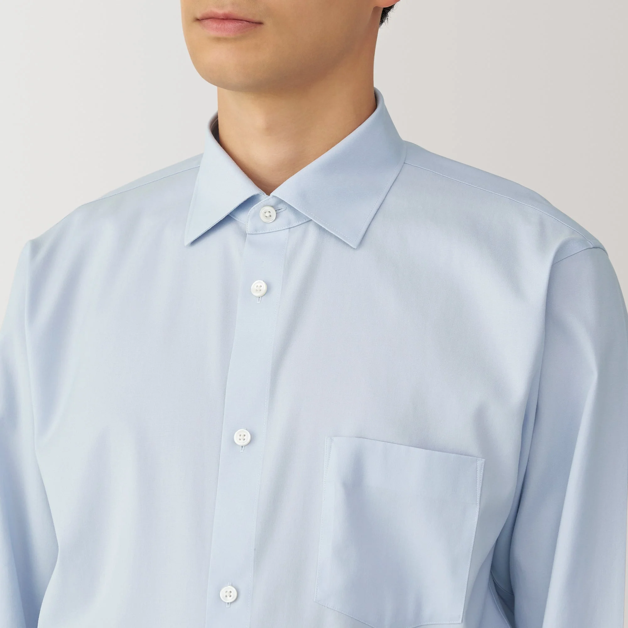 Men's Non-Iron Semi Wide Collar Shirt - Image 15