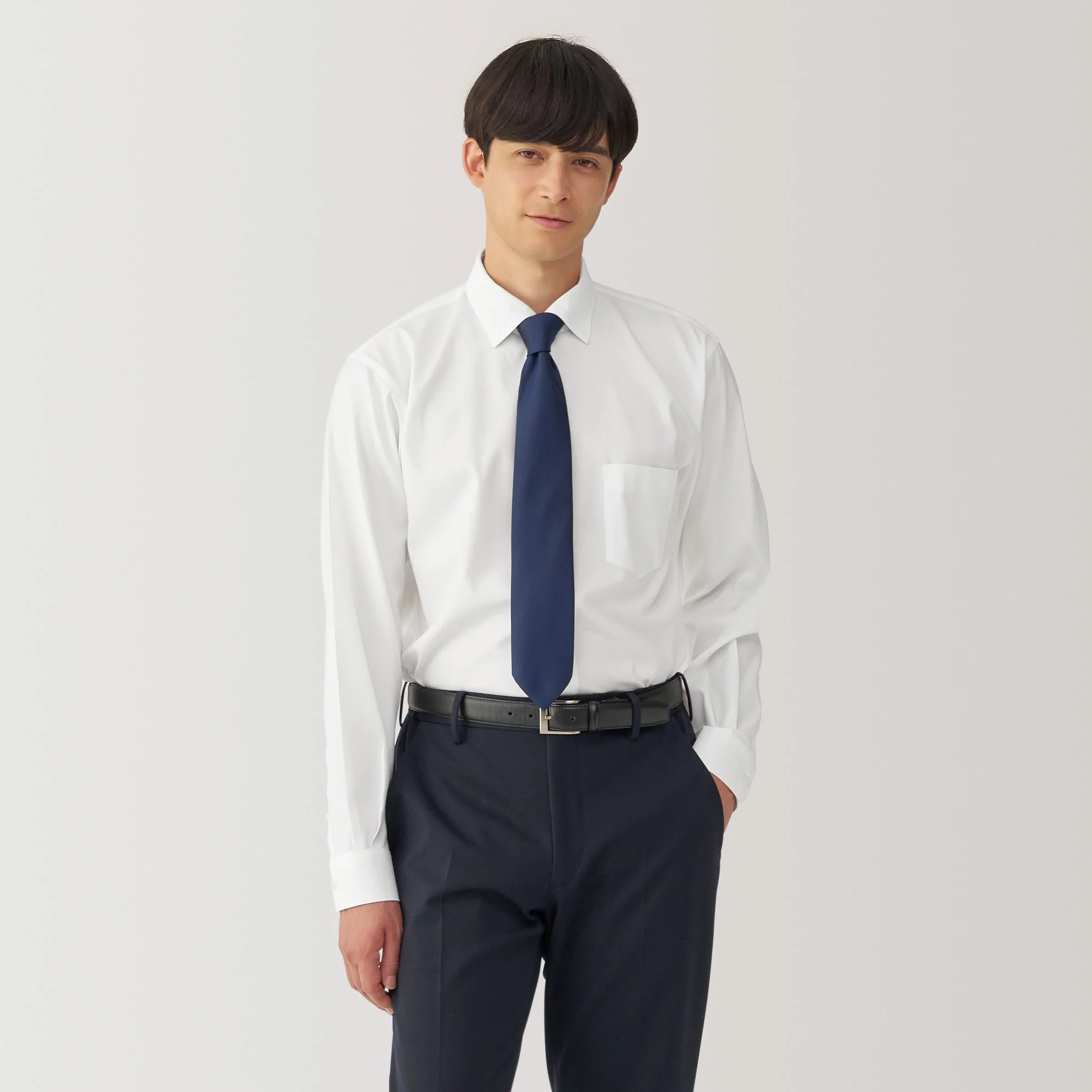 Men's Non-Iron Semi Wide Collar Shirt - Image 3
