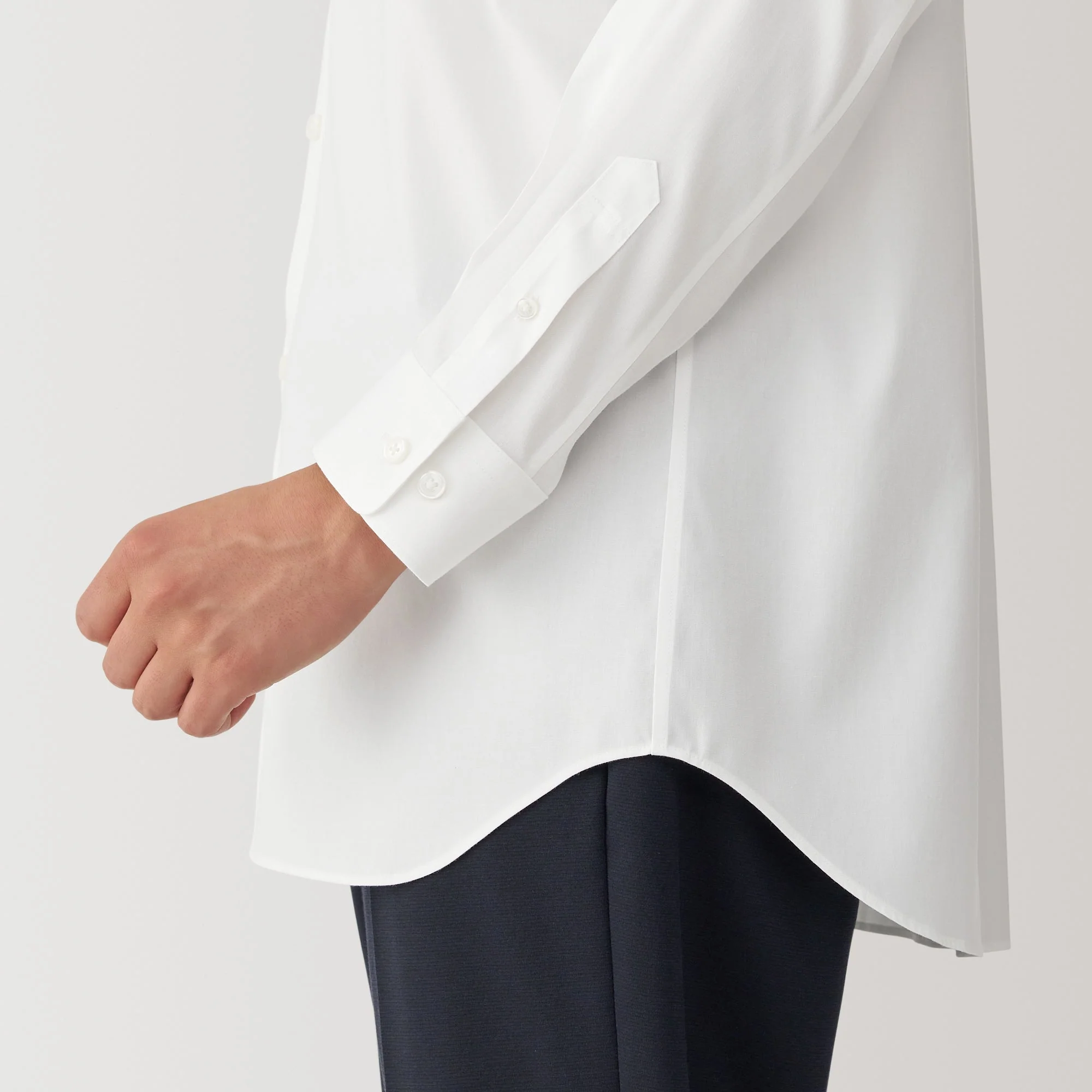 Men's Non-Iron Semi Wide Collar Shirt - Image 8