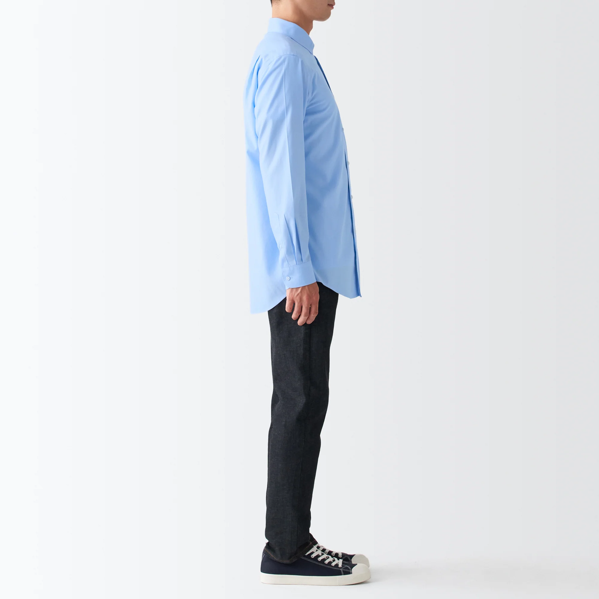 Men's Non-Iron Semi Wide Collar Shirt - Image 11