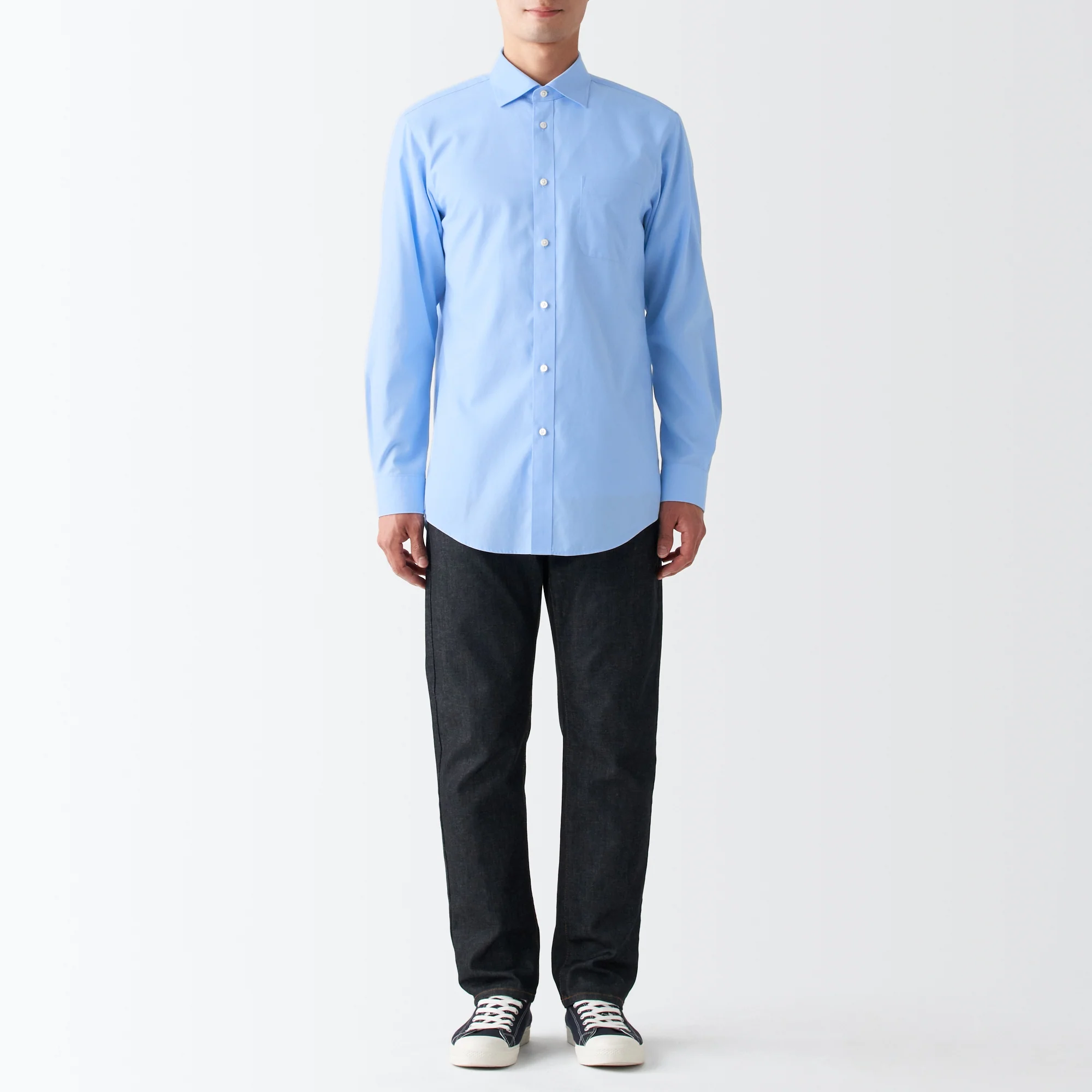 Men's Non-Iron Semi Wide Collar Shirt - Image 13
