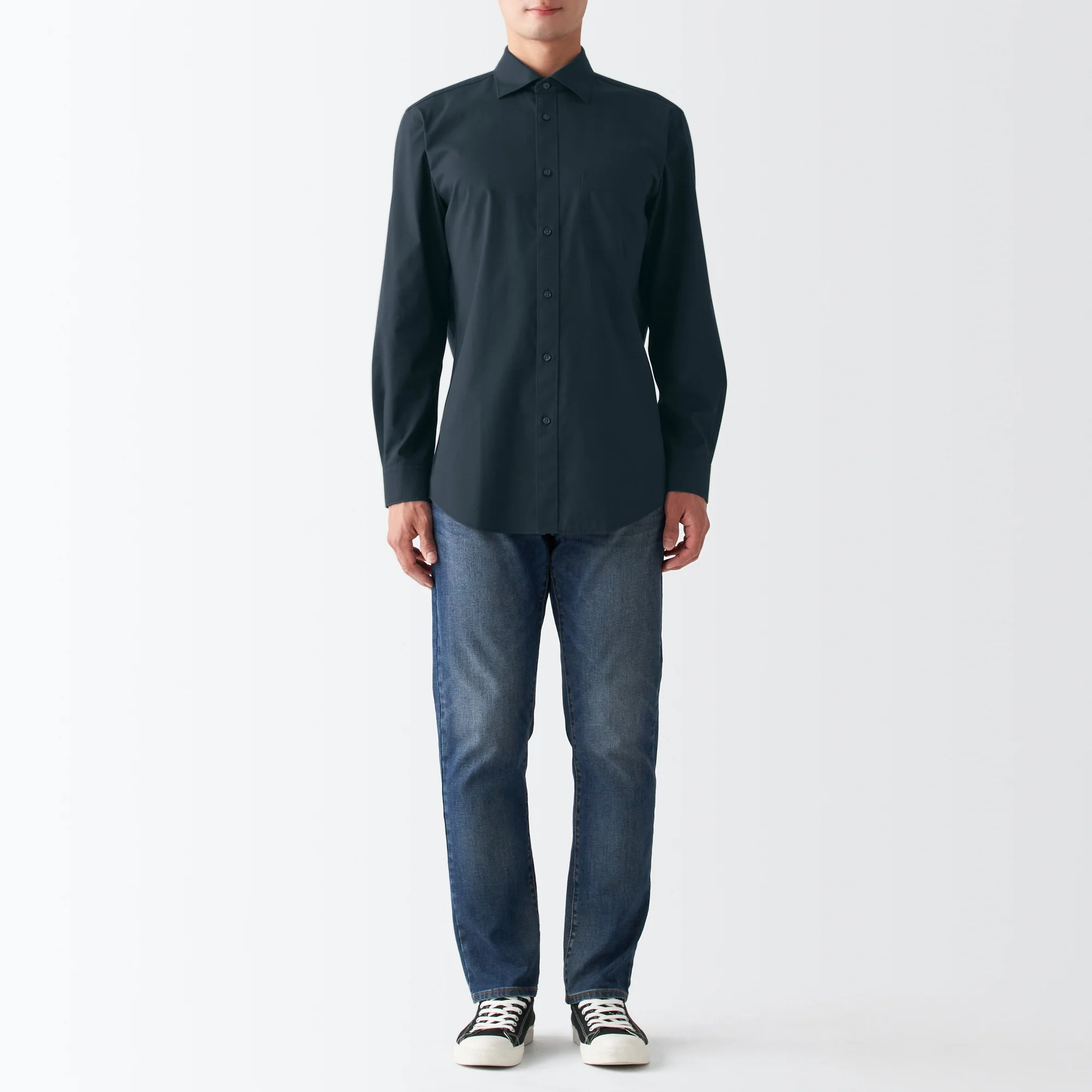 Men's Non-Iron Semi Wide Collar Shirt - Image 24