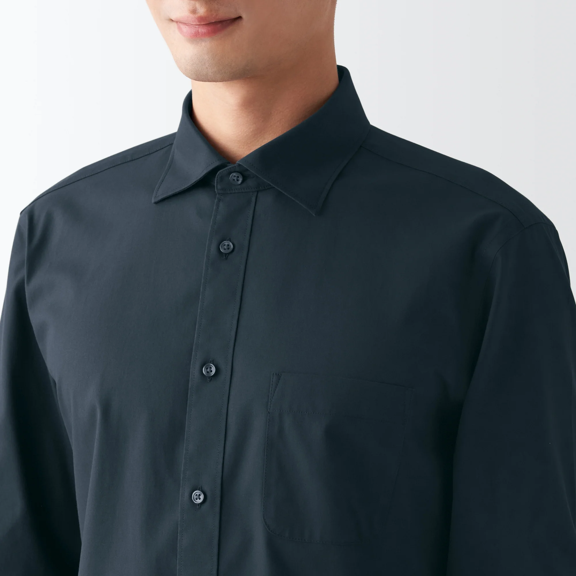 Men's Non-Iron Semi Wide Collar Shirt - Image 26