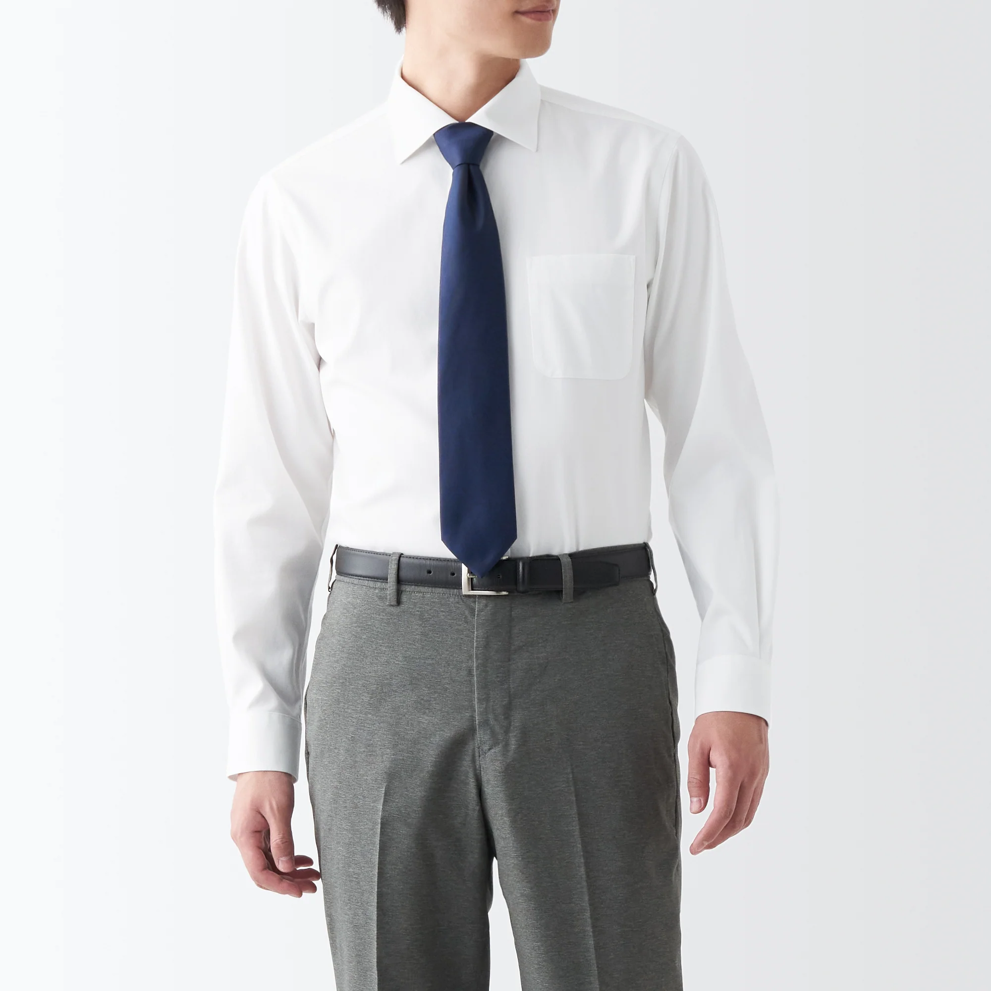 Men's Non-Iron Semi Wide Collar Shirt - Image 32