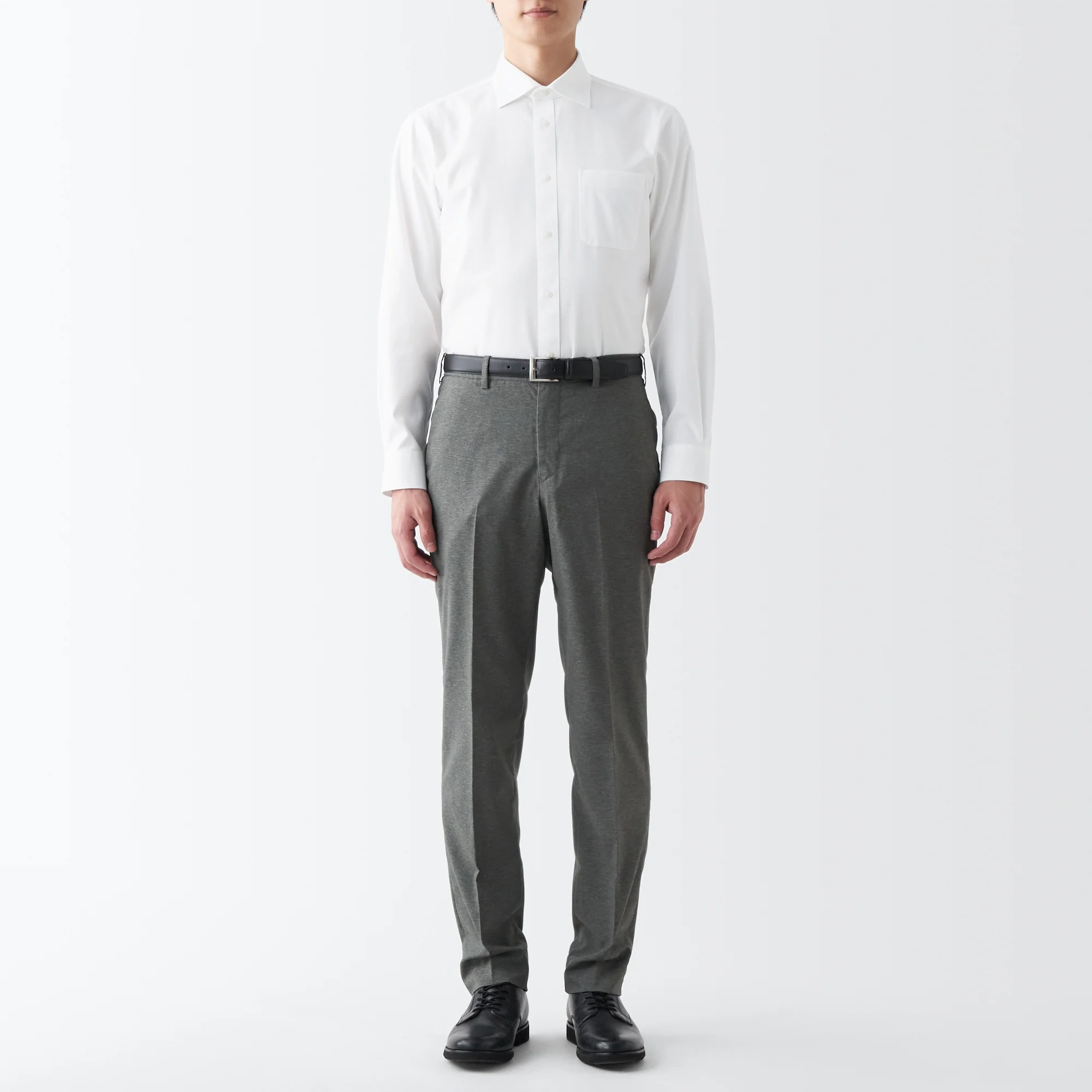 Men's Non-Iron Semi Wide Collar Shirt - Image 33