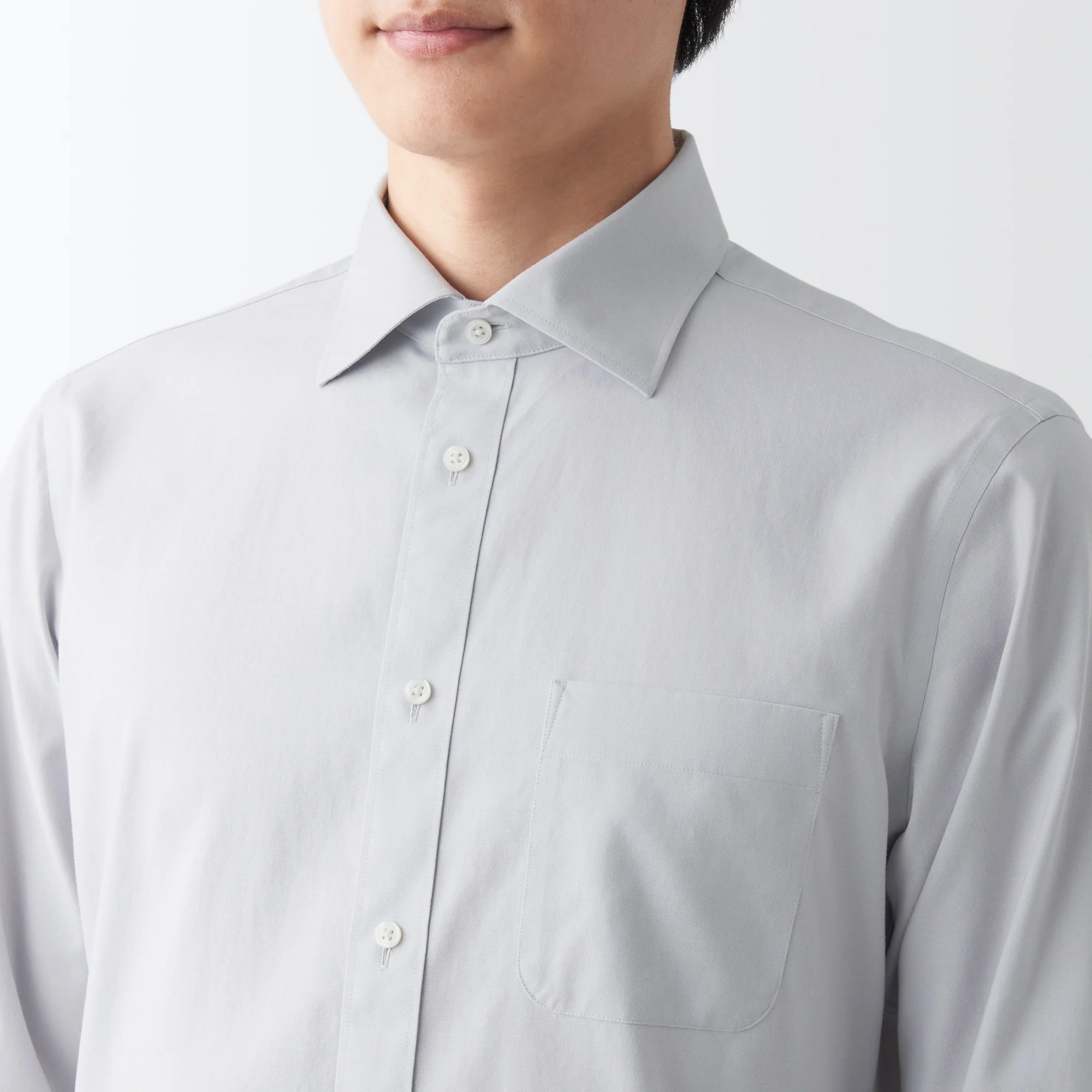 Men's Non-Iron Semi Wide Collar Shirt - Image 6