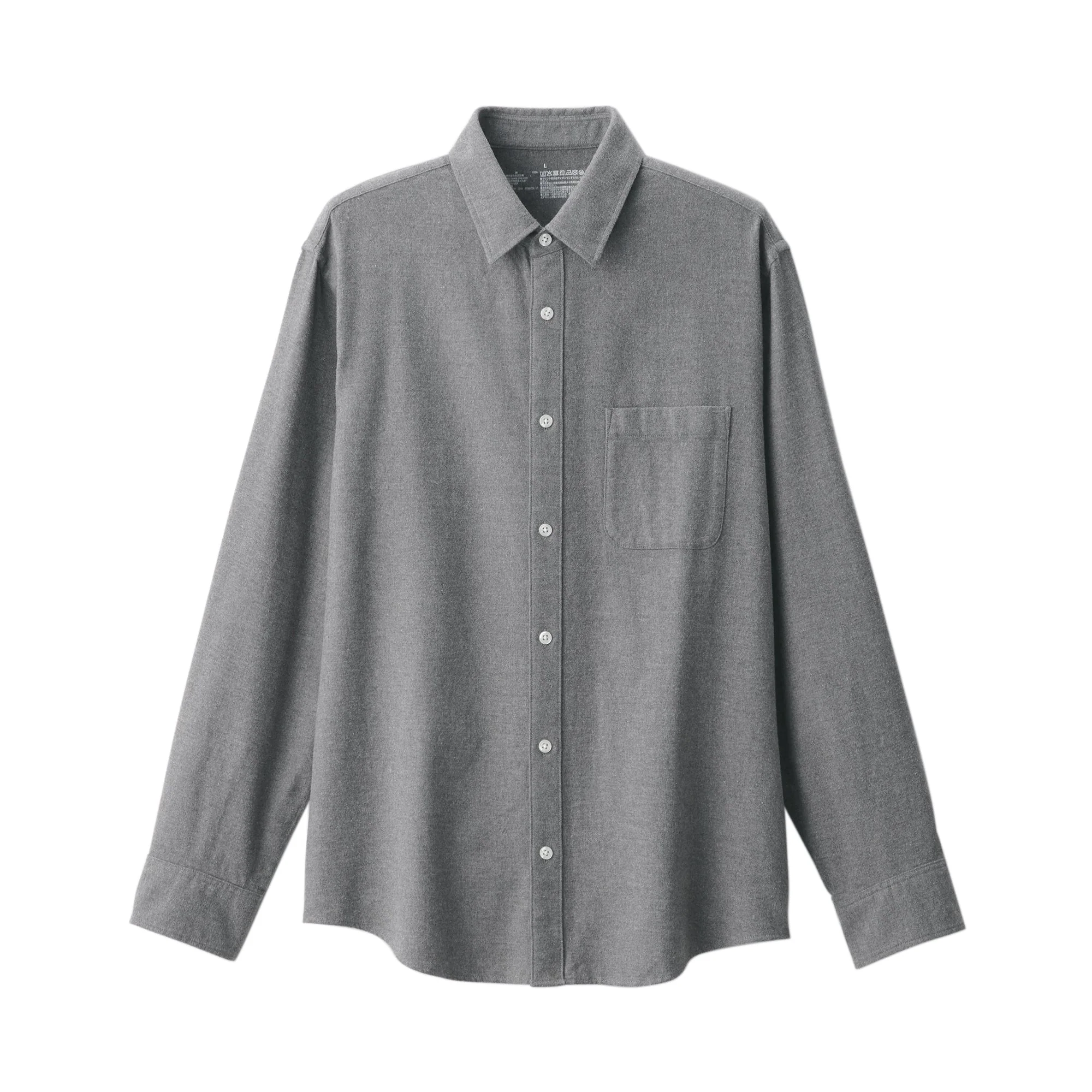 Men's Reclaimed Cotton Blend Flannel Long Sleeve Shirt - Image 2