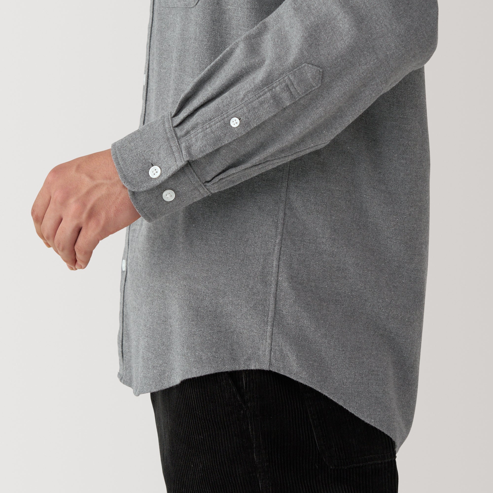 Men's Reclaimed Cotton Blend Flannel Long Sleeve Shirt - Image 8