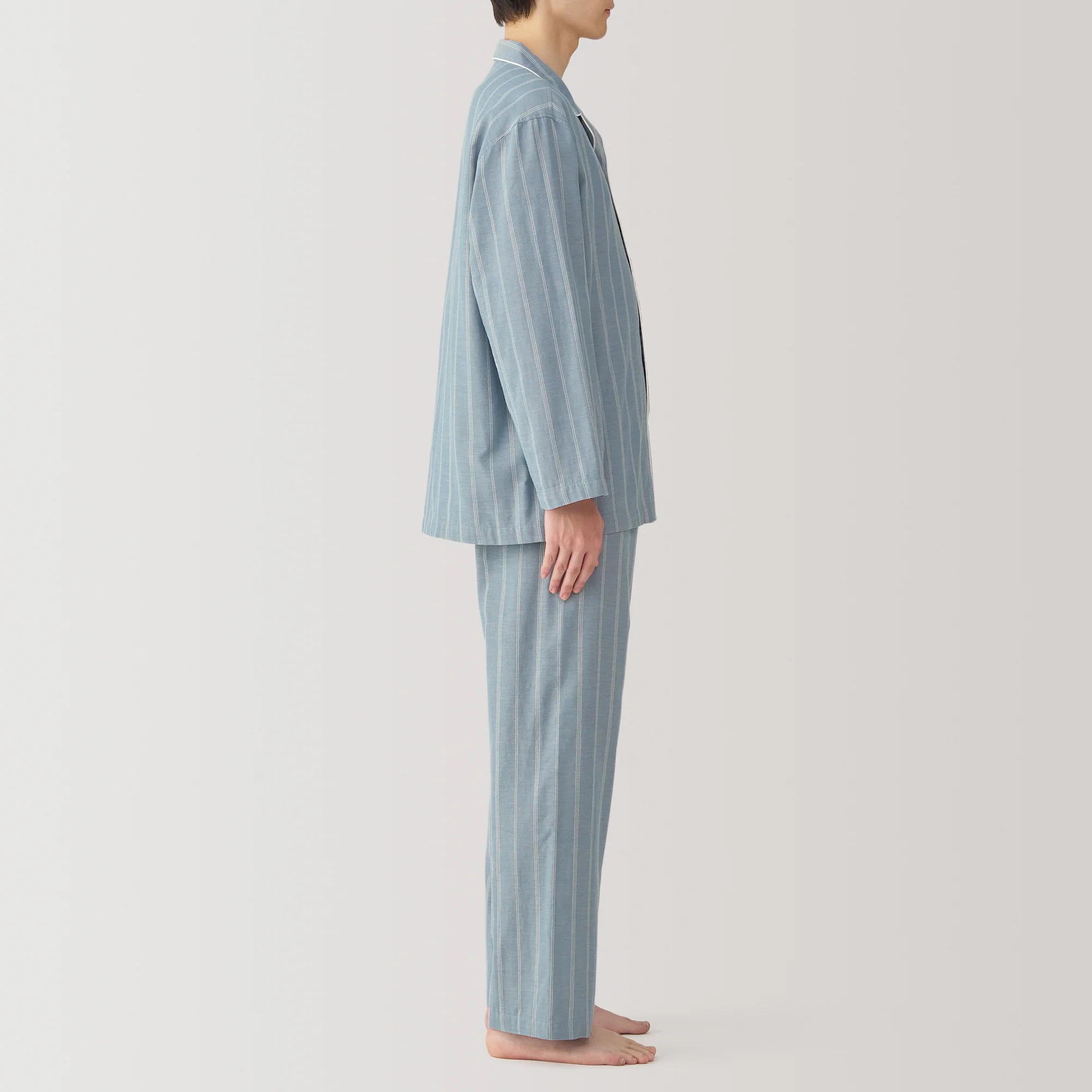 Men's Side Seamless Double Gauze Pajamas - Image 29