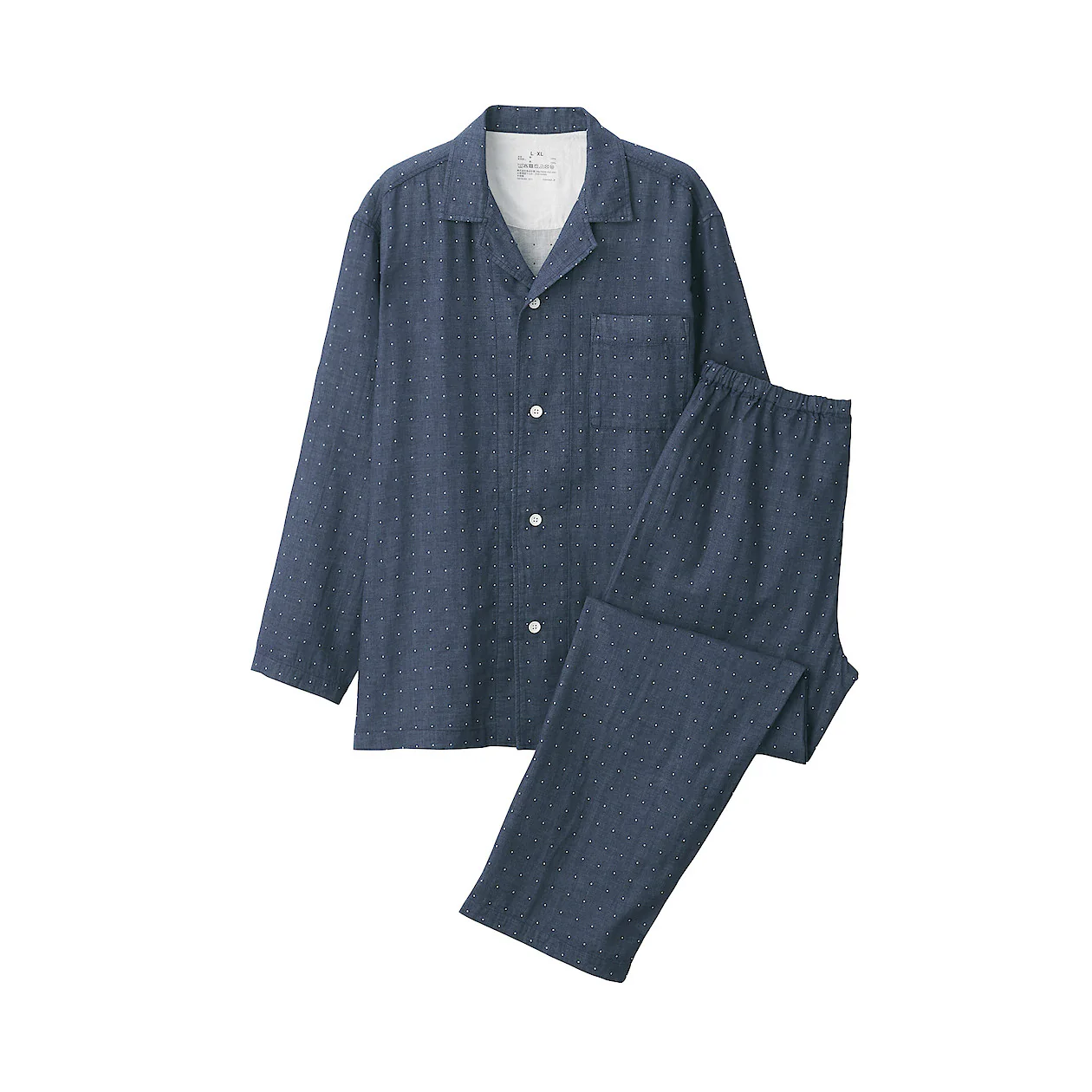Men's Side Seamless Double Gauze Pajamas - Image 12
