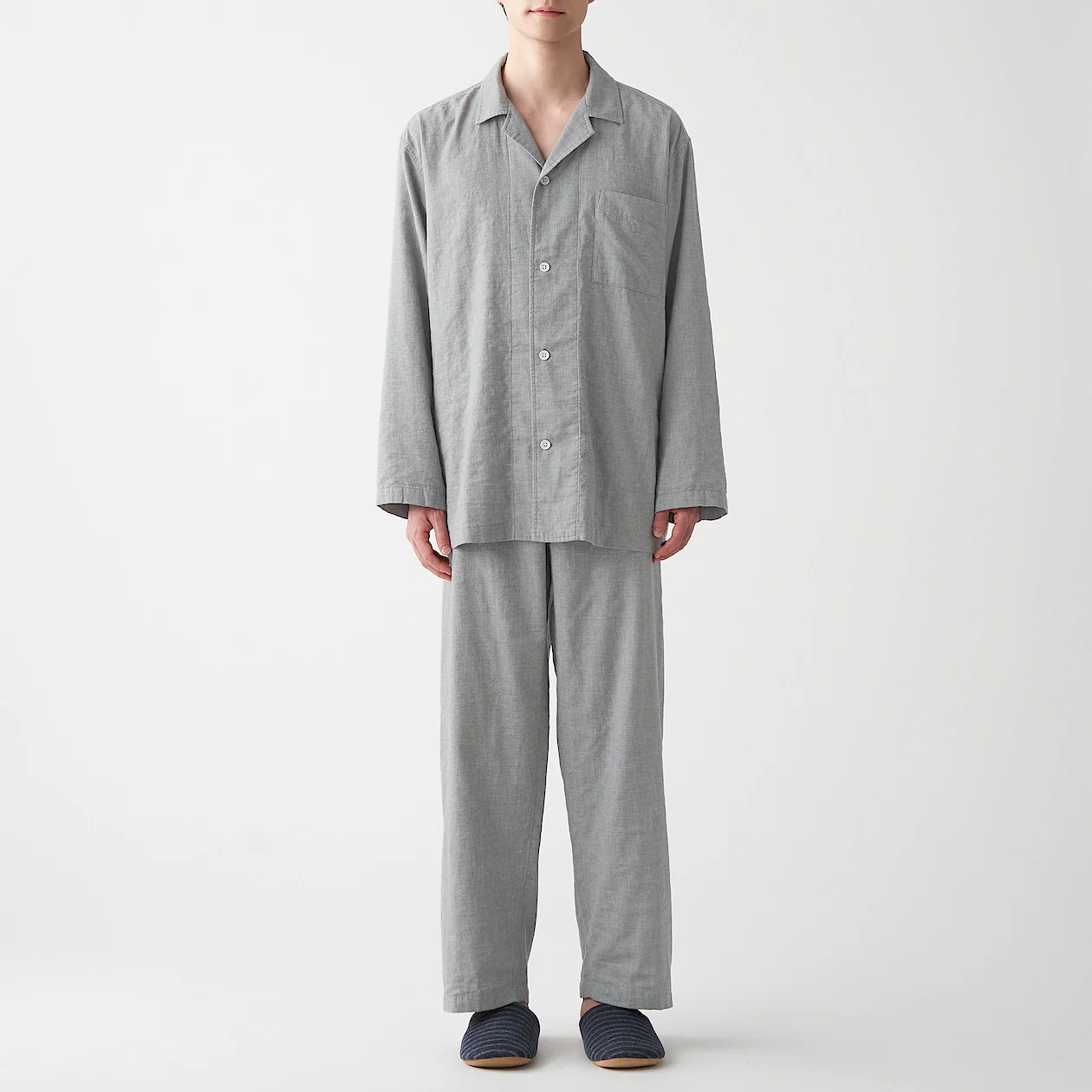 Men's Side Seamless Double Gauze Pajamas - Image 27
