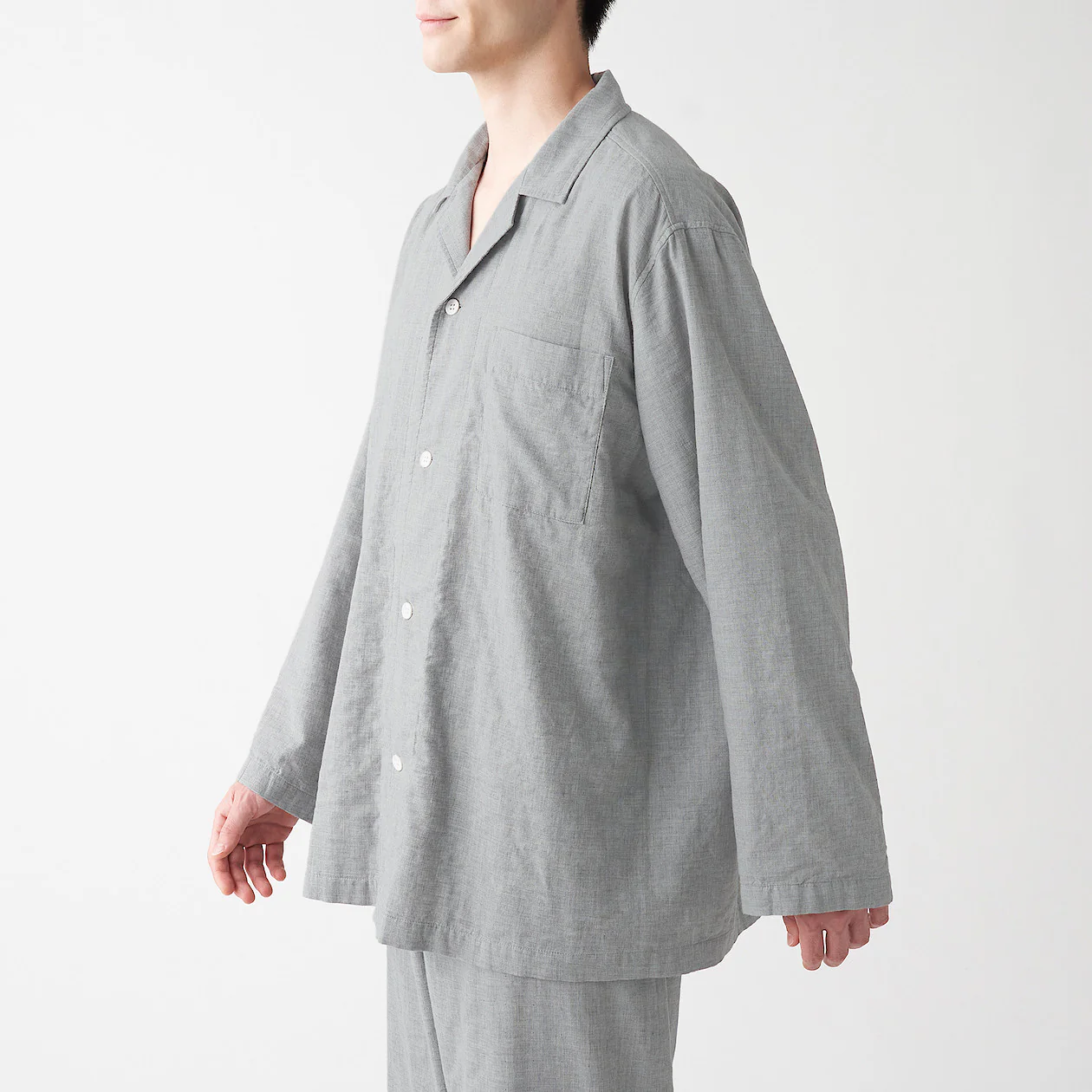 Men's Side Seamless Double Gauze Pajamas - Image 29