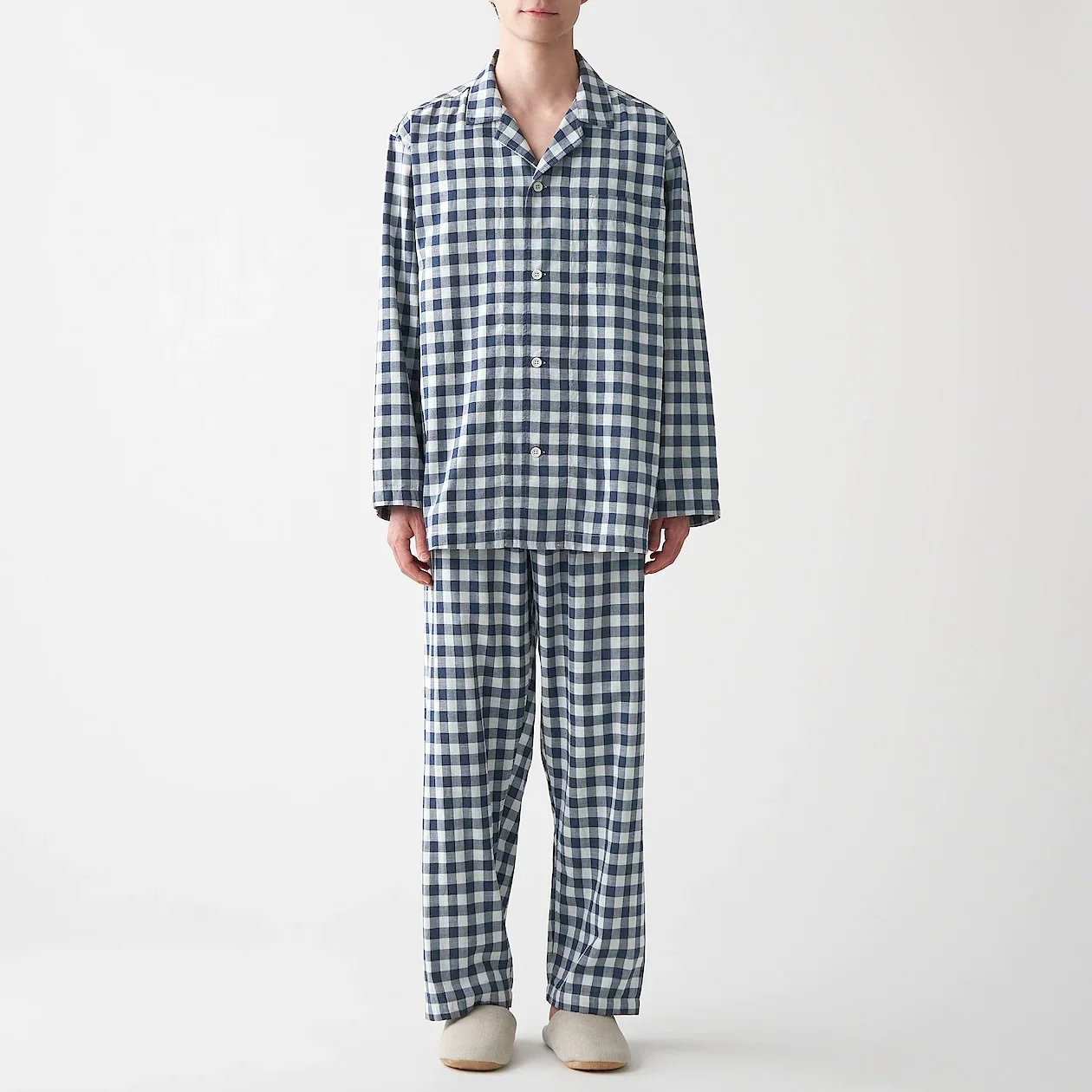 Men's Side Seamless Double Gauze Pajamas - Image 35